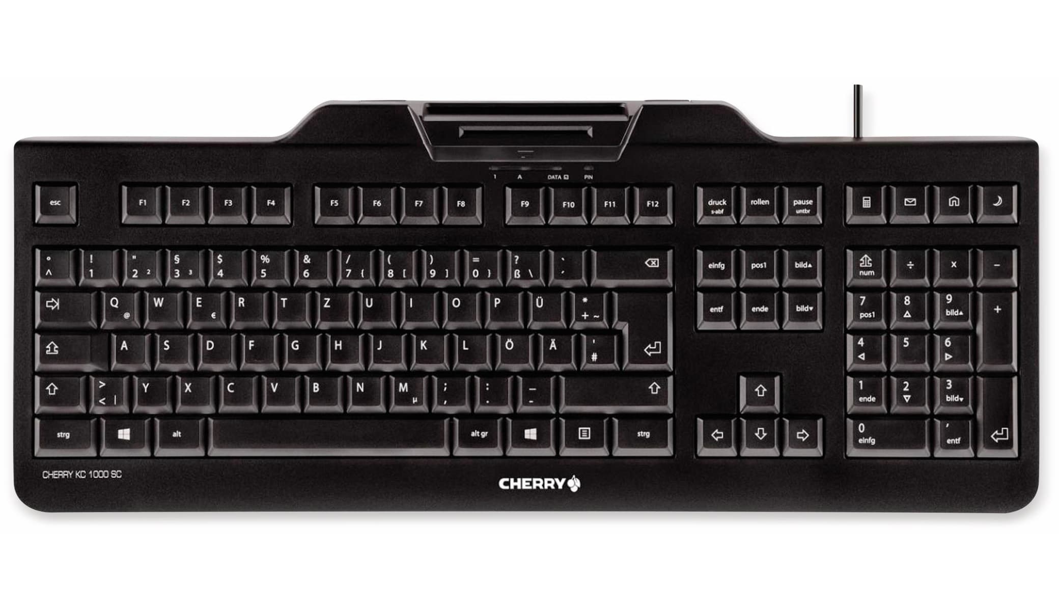 CHERRY USB-Tastatur KC 1000 SC-Z, schwarz