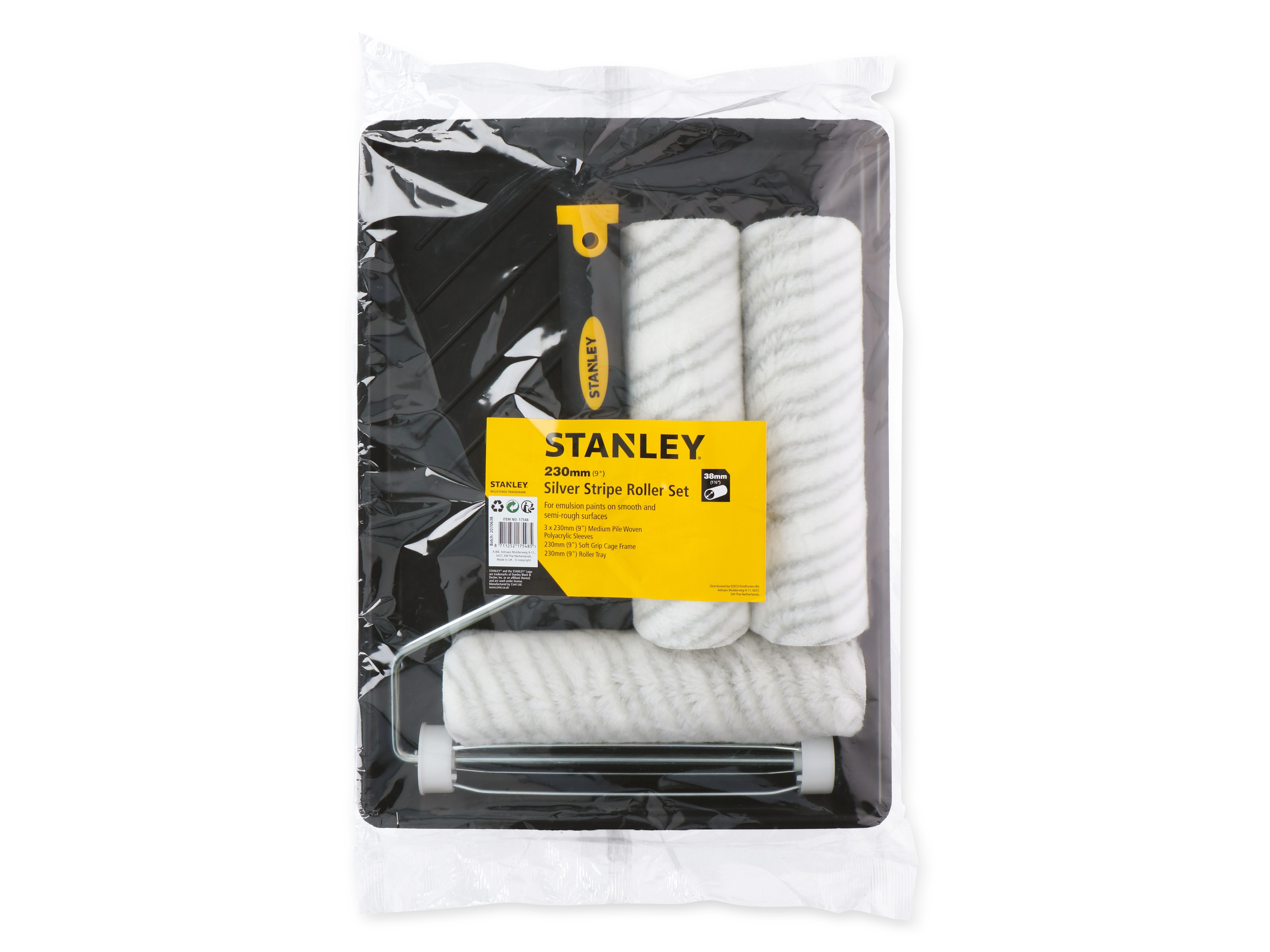 STANLEY Maler-Roller-Set, 3x 230 mm