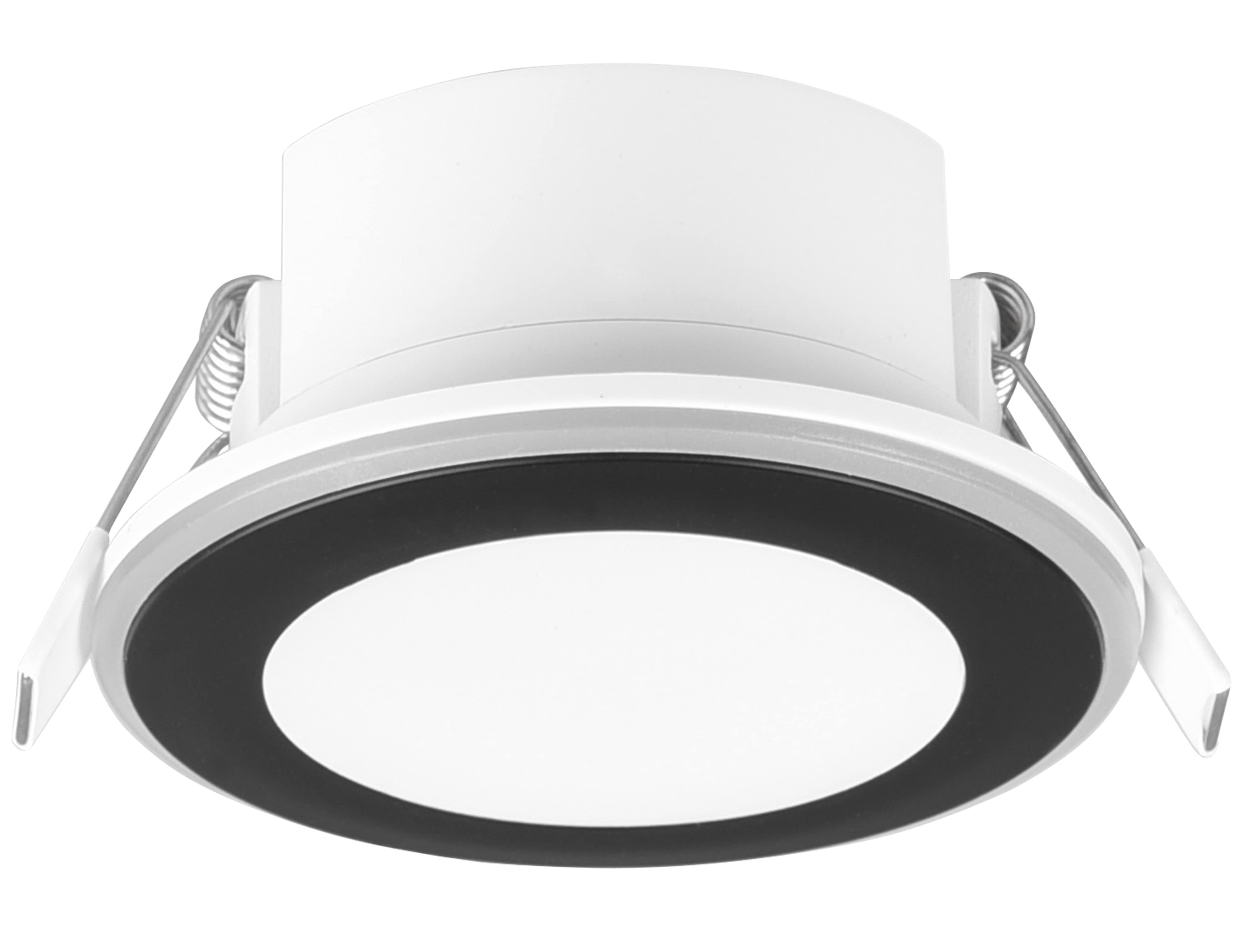 TRIO LED-Einbauleuchte Aura 652310132 schwarz, 5 W, 450 lm, 3000 K