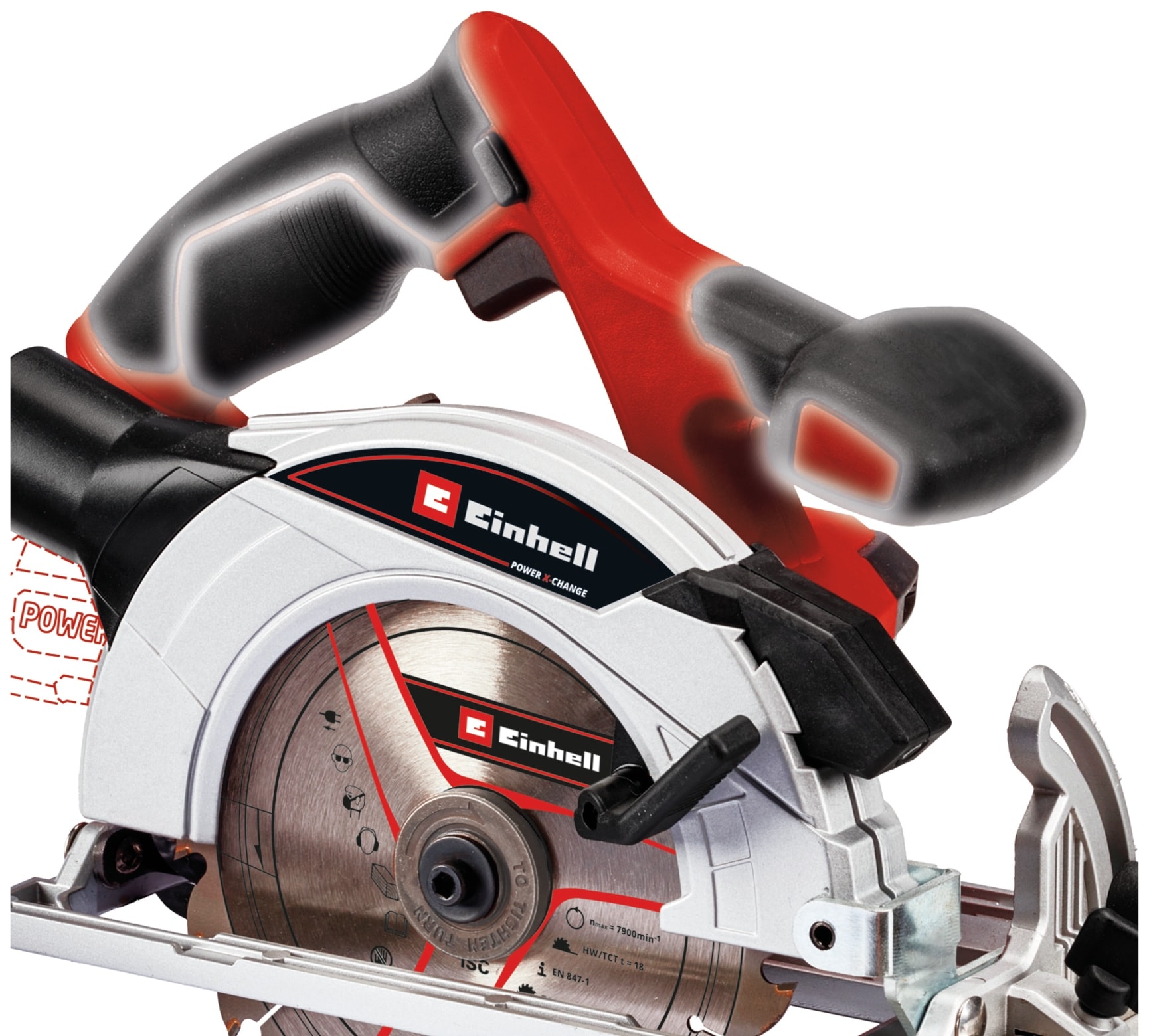 EINHELL Akku-Handkreissäge TE-CS 18/165-1 Li Solo