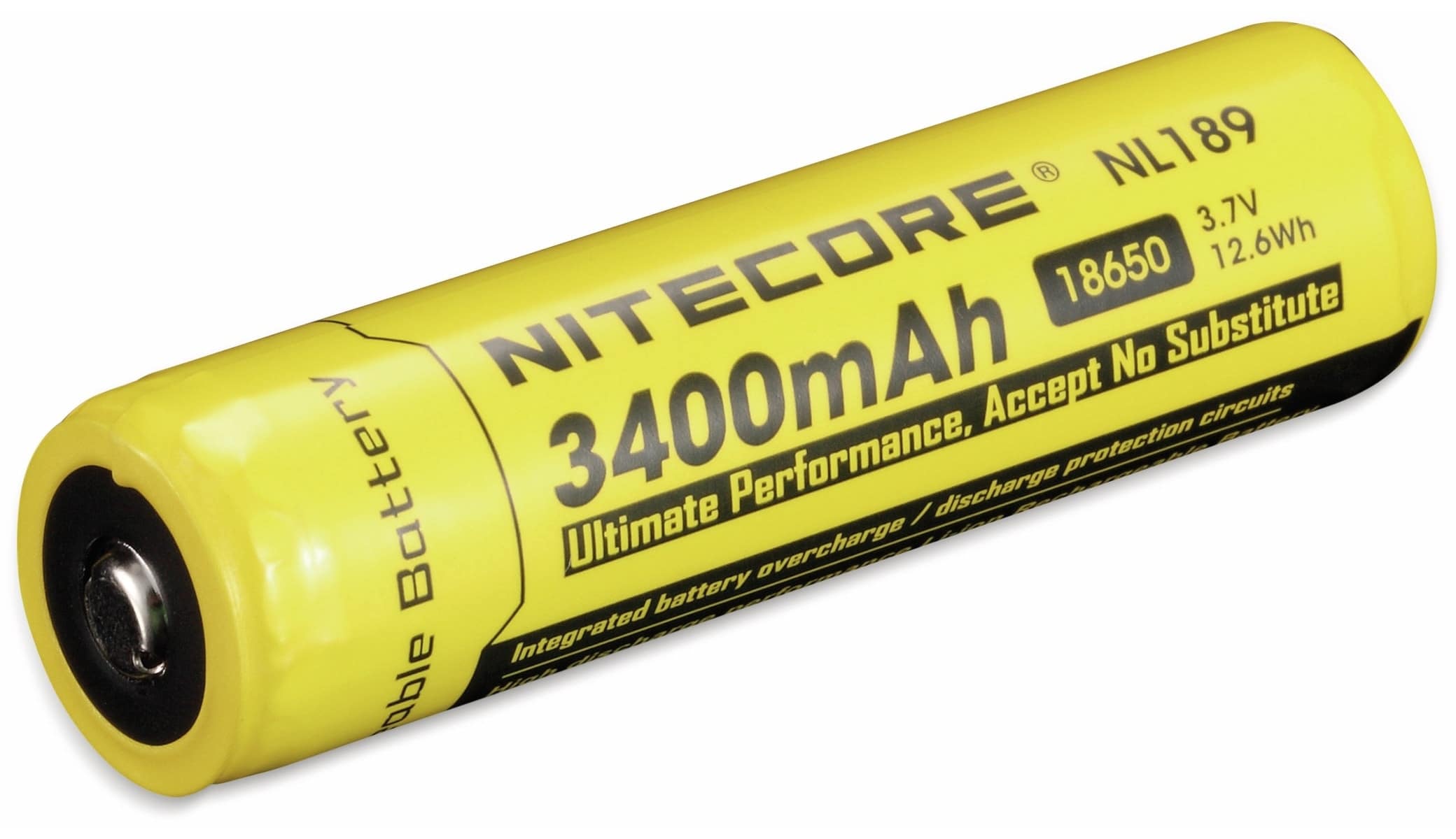 NITECORE LiIon-Akku 18650 NL1834, 4/3 A, 3,7 V-, 3400 mAh