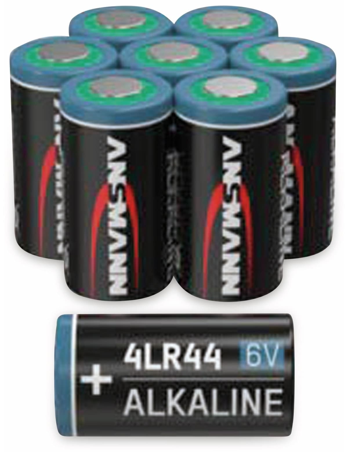 ANSMANN Batterie 4LR44, Alkaline, 8 Stück