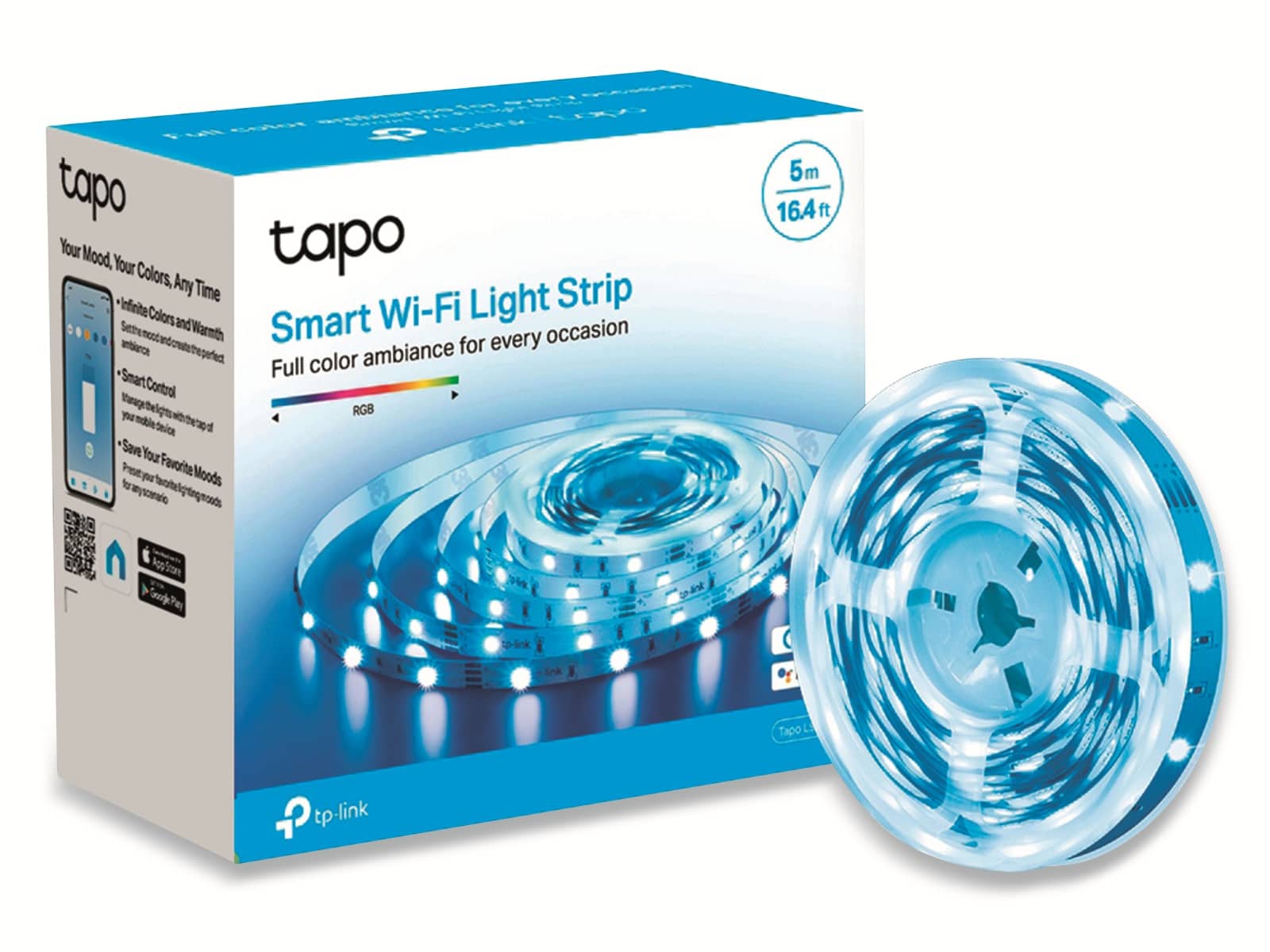 TP-Link LED-Strip Tapo Smart L900-5, 5 m, dimmbar, WLAN, RGB