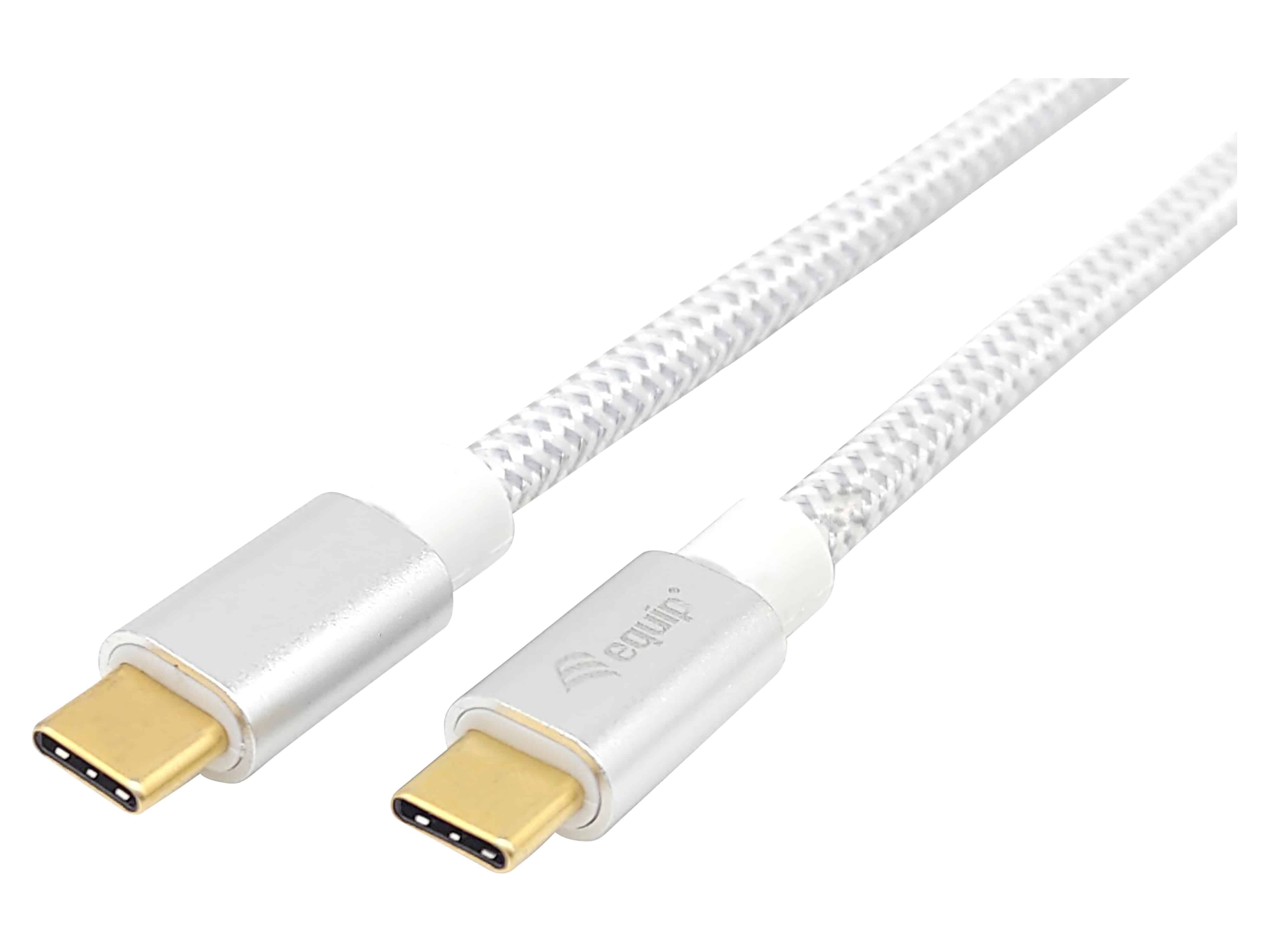 EQUIP USB-C Kabel 128358 PD100W 4K 60Hz 10Gbps 2,0m weiß