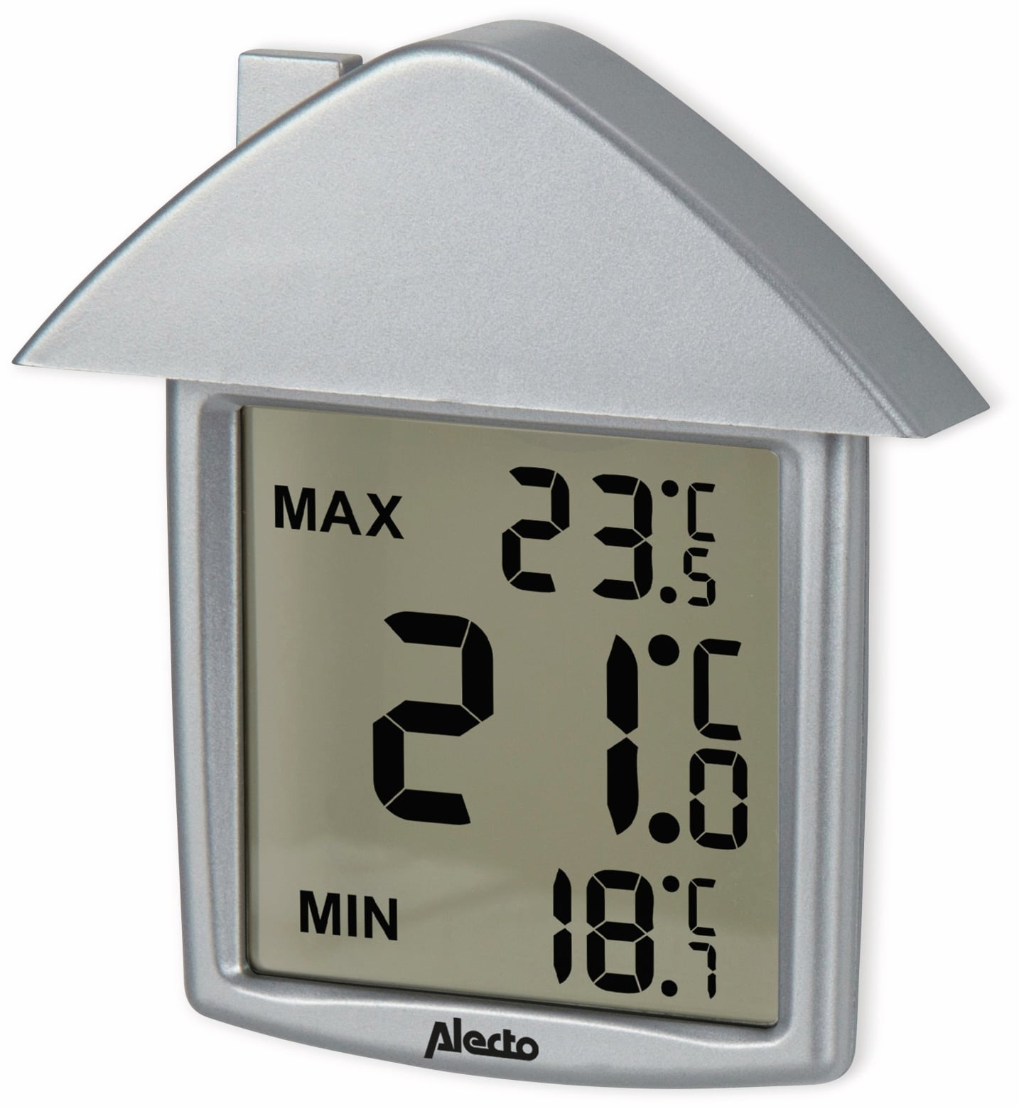 Alecto Innen-/Außenthermometer OT-01, silber