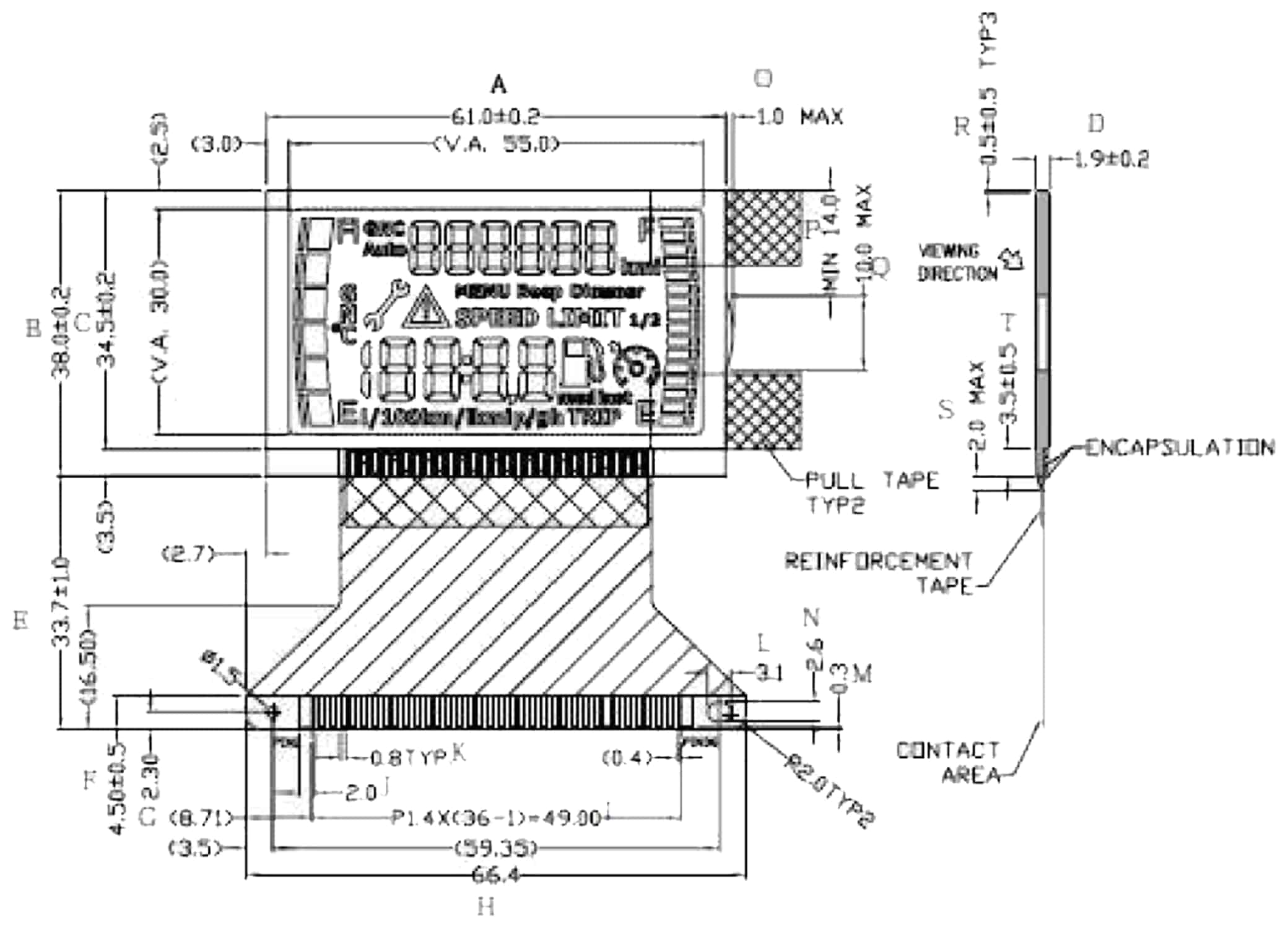 VARITRONIX LCD-Modul VLGEM1182-02