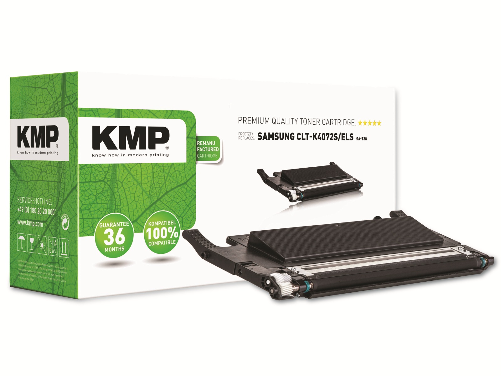 KMP Toner kompatibel für Samsung CLT-K4072S/ELS, schwarz
