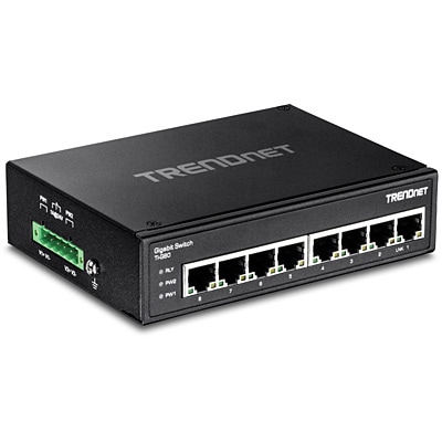 TRENDNET Industrie Switch 8 Port Gbit L2 IP30 Metall