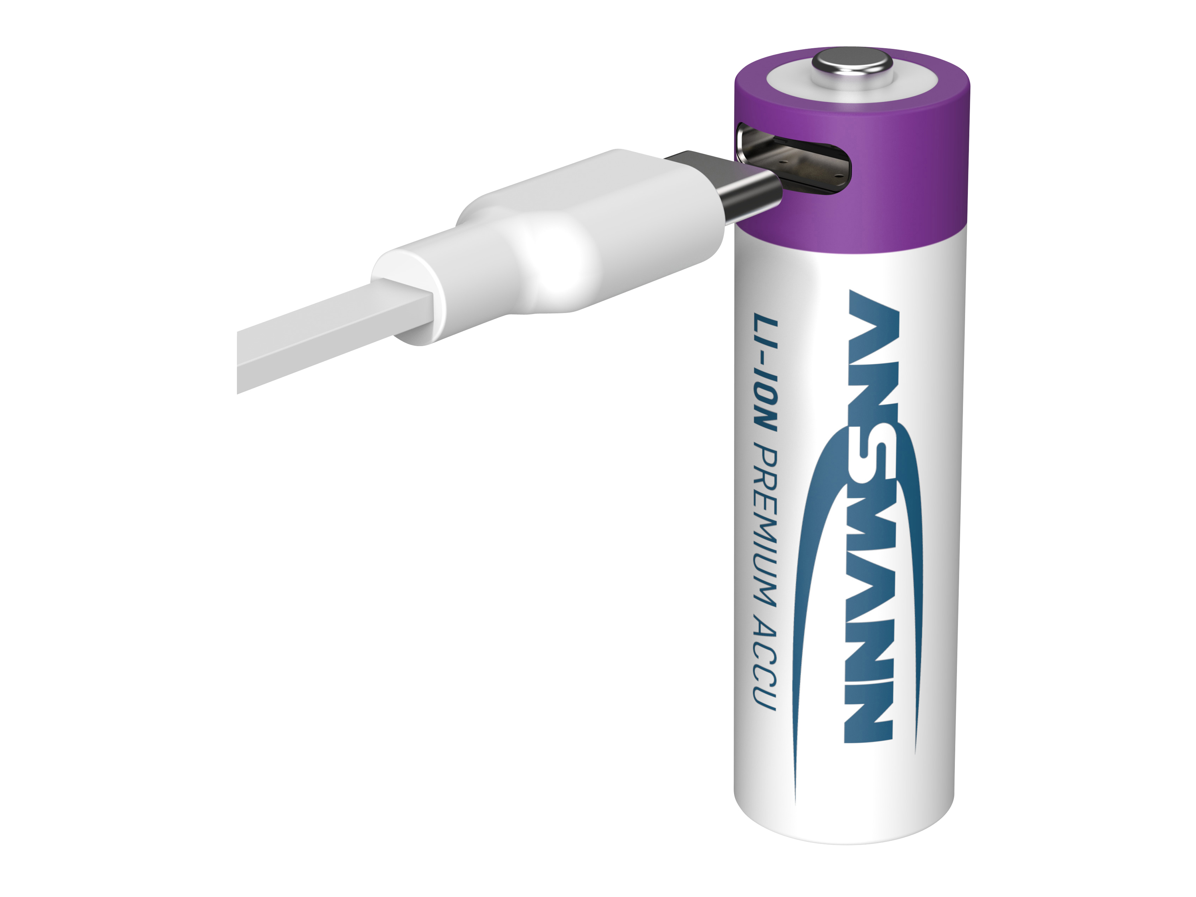 ANSMANN Li-Ion Mignon-Akku, AA, Typ 2000 (min. 1800mAh), 4 Stück