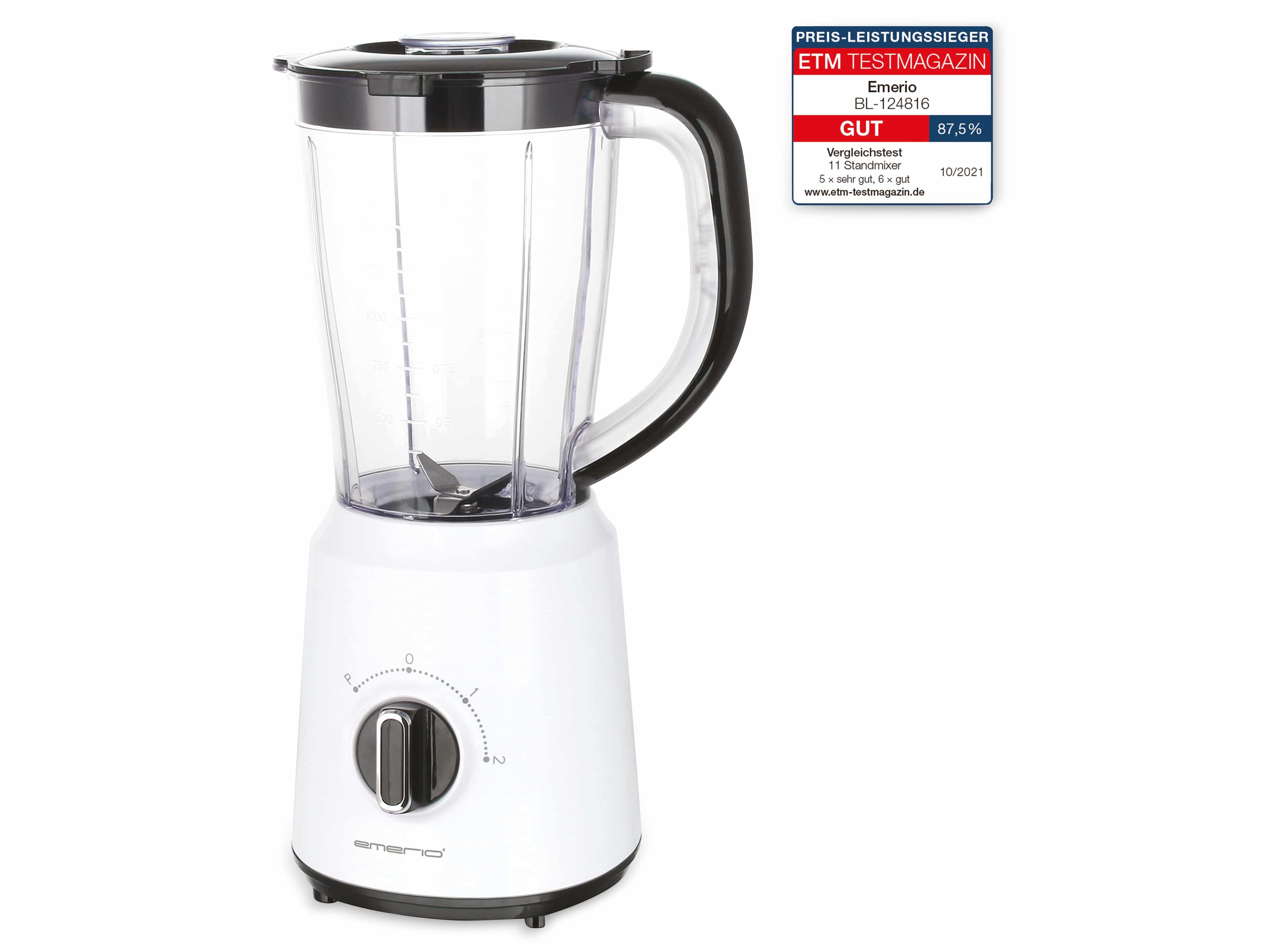 EMERIO Standmixer BL-124816.7, 1,5 L, 500 W, weiß