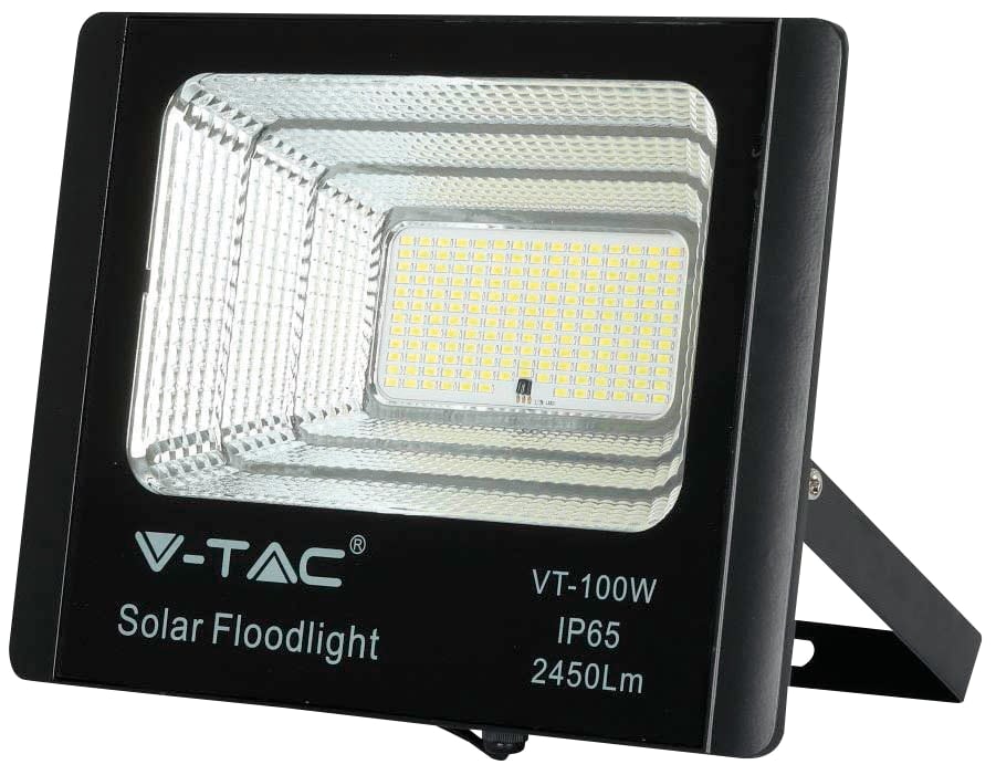 V-TAC Solar LED-Fluter VT-100W, 35 W, 4000 K, mit Panel + Fernbedienung