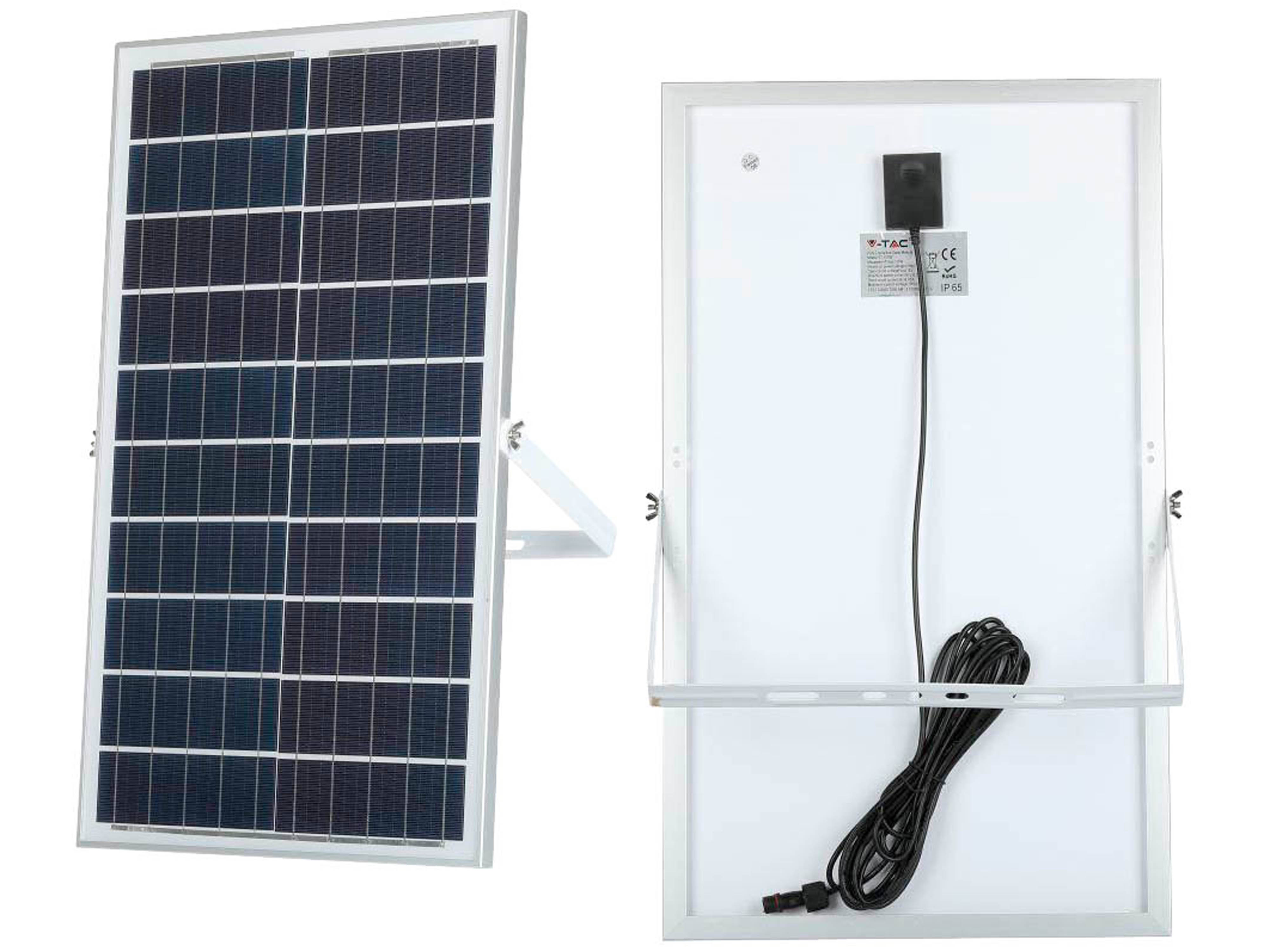 V-TAC Solar LED-Fluter VT-100W, 35 W, 4000 K, mit Panel + Fernbedienung