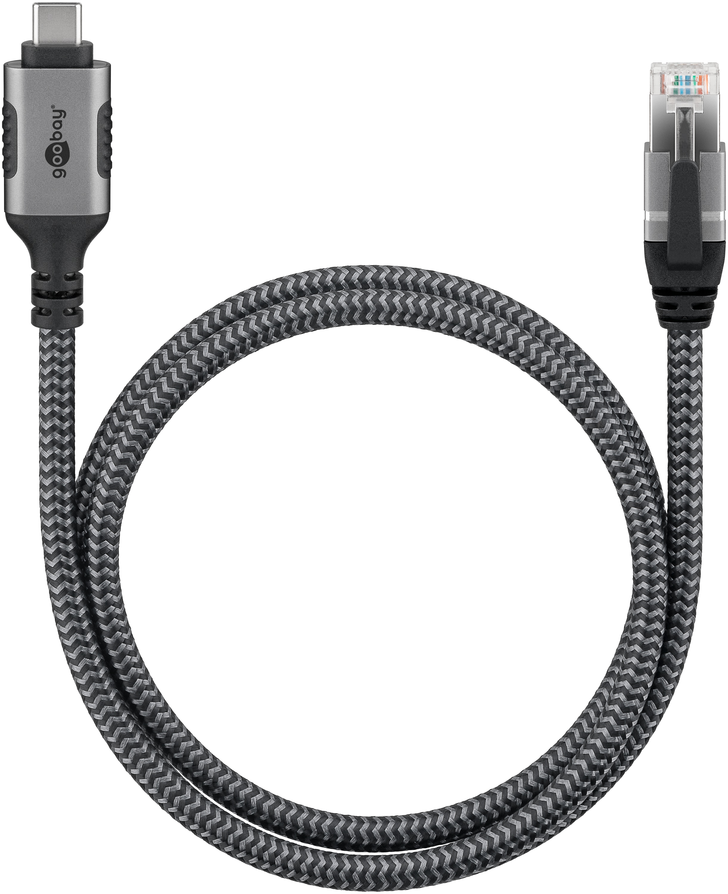 GOOBAY Ethernet-Kabel CAT6 USB-AC 3.1 auf RJ45 1,5m