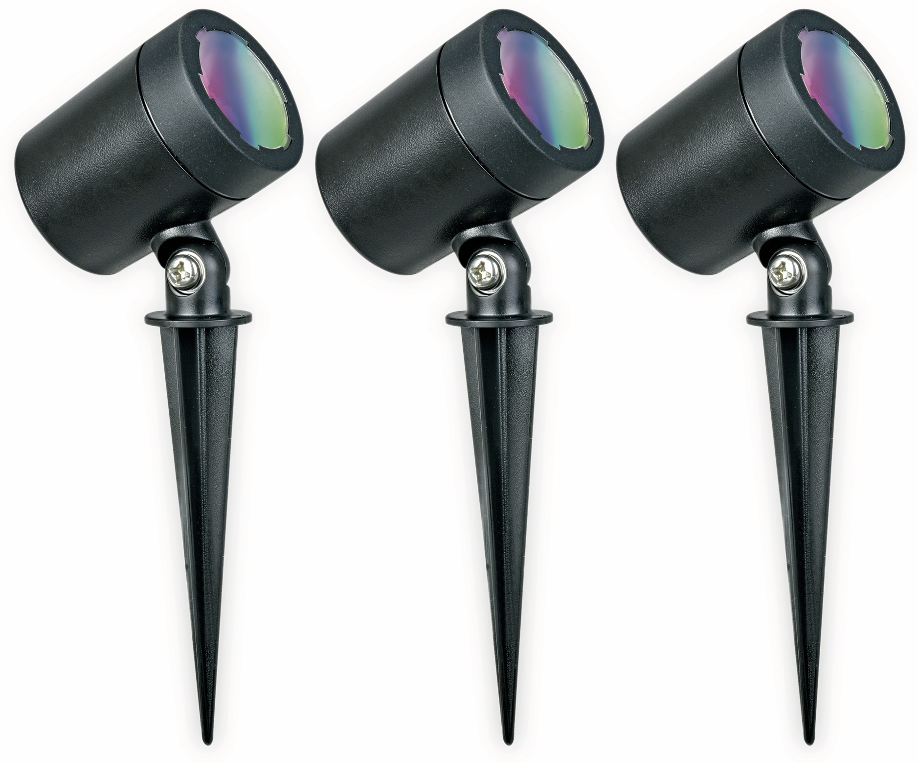 TINT LED-Gartenleuchte MüLLER LICHT Flores, 3 Stück, 13 W, 540 lm, 195 mm