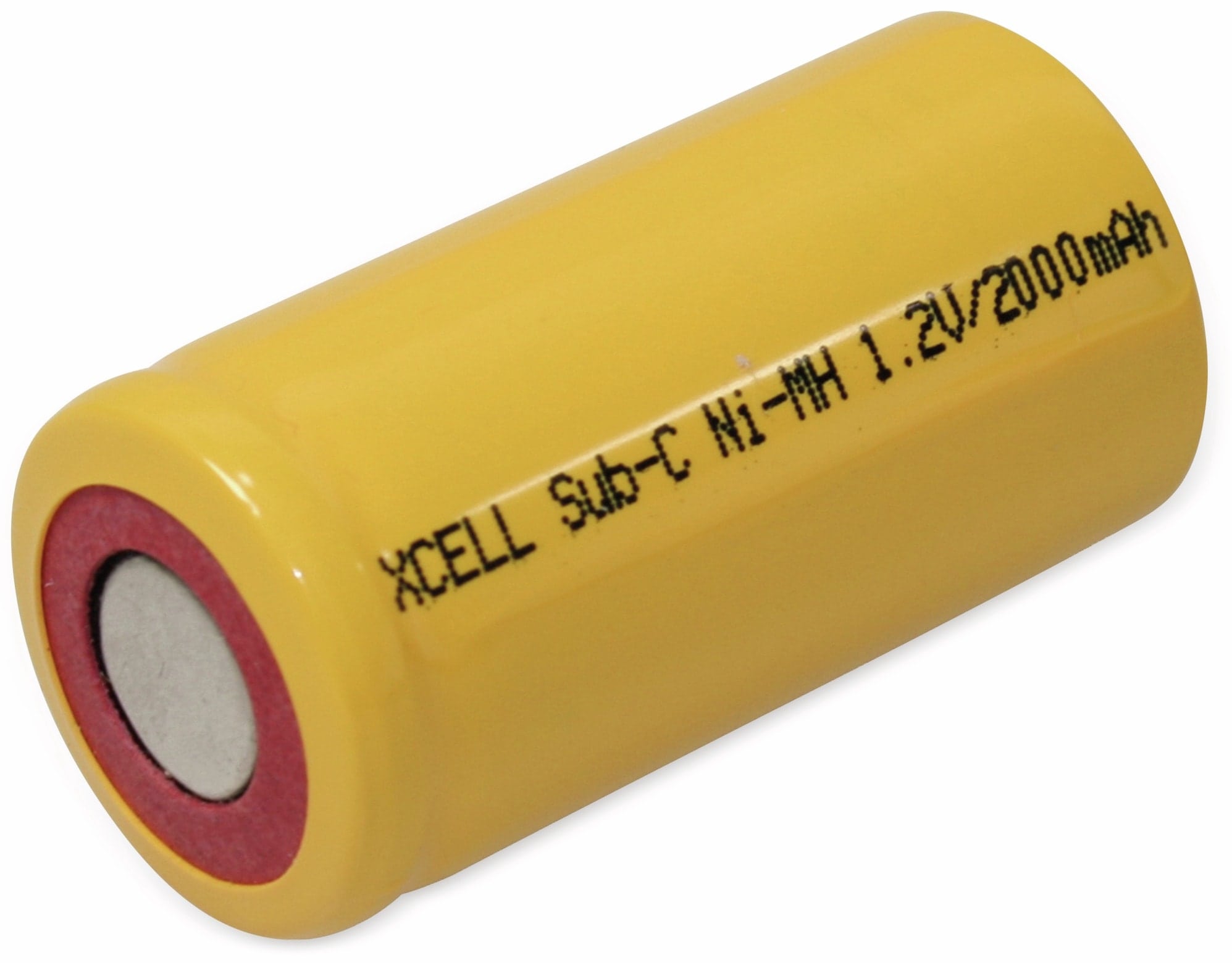 XCELL NiMH-Sub-C-Zelle-Akku 2000 mAh, 1,2 V-, 43x22,5mm