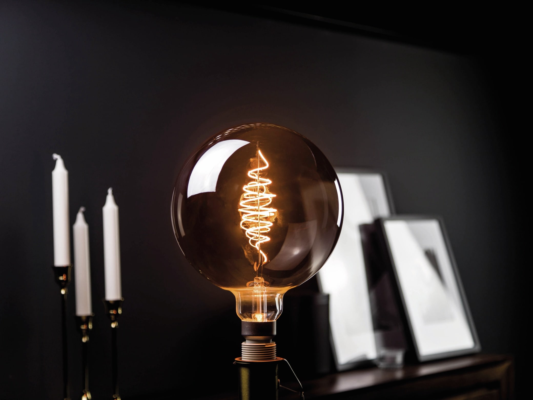 BLULAXA LED-Lampe, Vintage flex Filament, G200, 8,5W, 200lm, 1800K, smoky