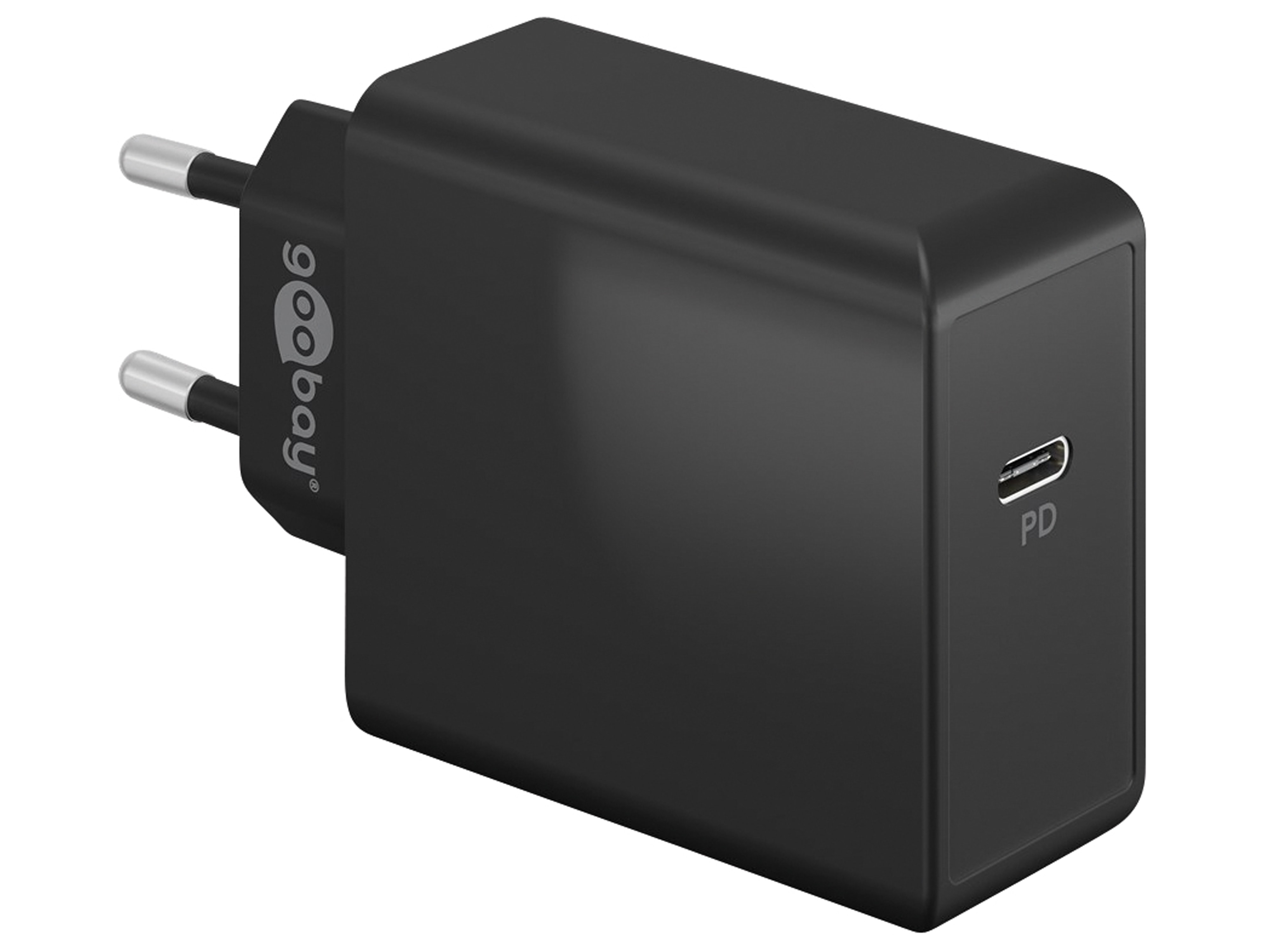 GOOBAY USB-Lader 61761, 5-20 V, 3 A, 65 W, USB-C PD, schwarz