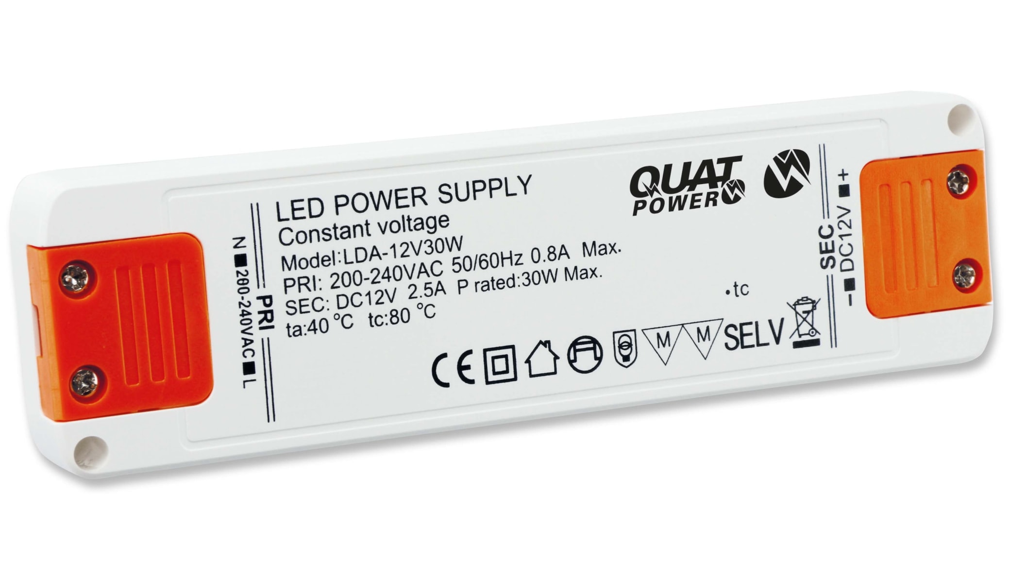 QuatPower LED-Schaltnetzteil LN 12V30W, 12 V-, 30 W