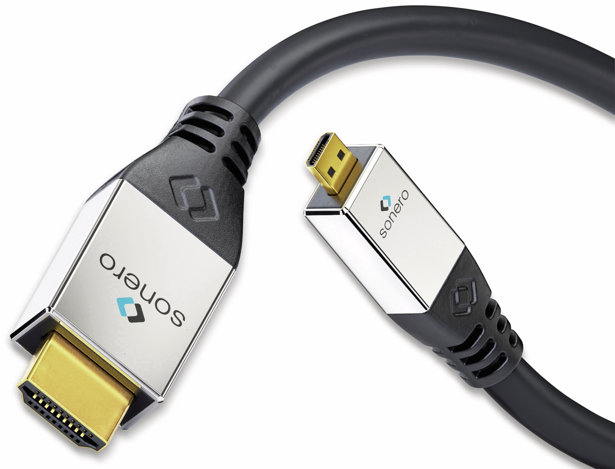 SONERO HDMI Kabel A/D, 4K, 3 m, schwarz