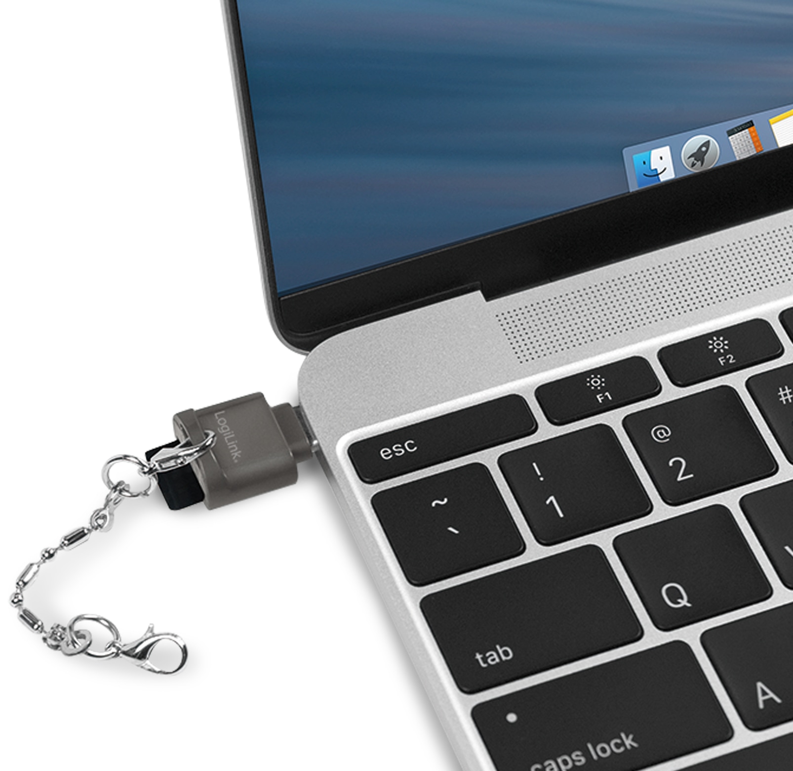 LOGILINK USB-C Cardreader CR0039, MicroSD, Schlüsselanhänger