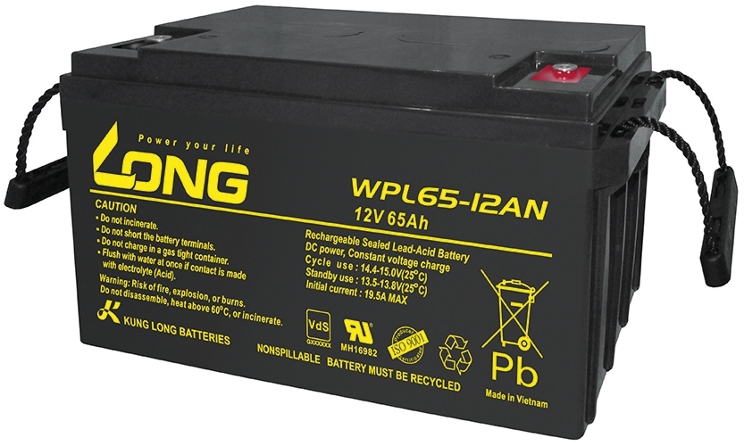 KUNG LONG Blei-Akkumulator Longlife WPL65-12AN-M, 12 V-, 65 Ah