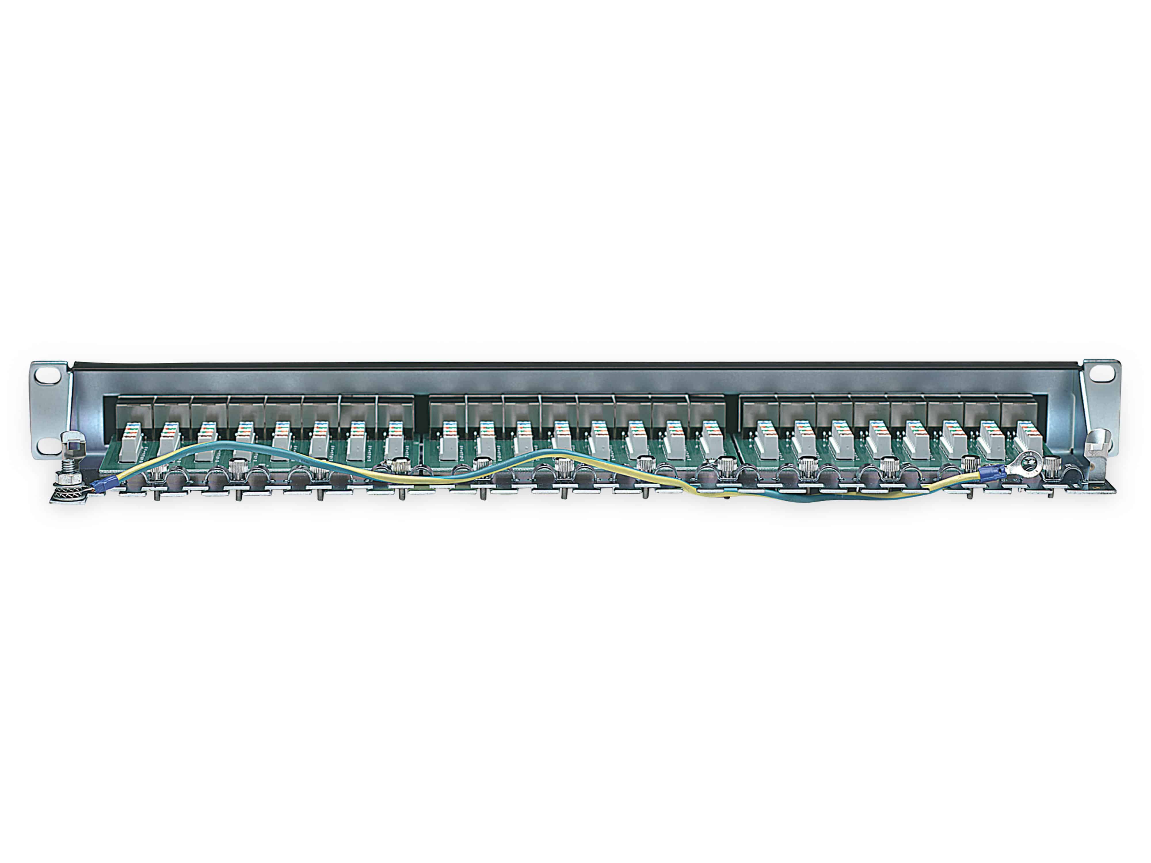 INTELLINET Cat6 Patchpanel, 19", 24-Port, geschirmt, FTP, 1 HE