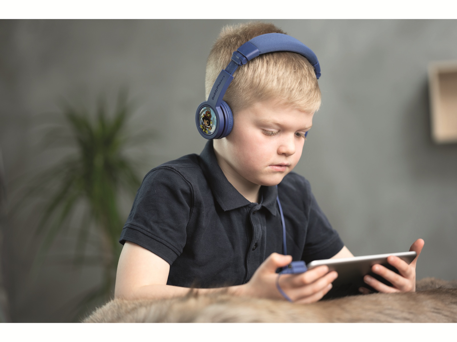 ONANOFF On-Ear Kopfhörer BuddyPhones Explore+, für Kinder, dunkelblau