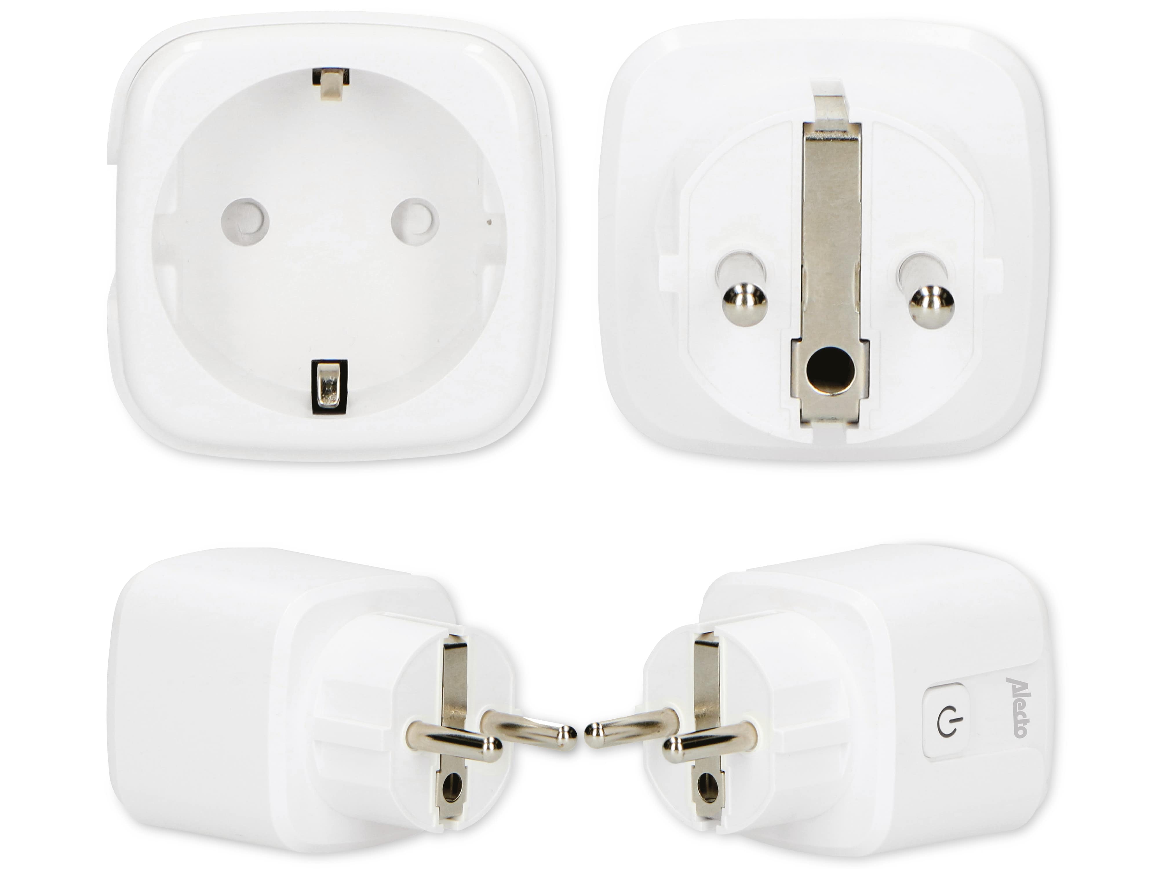 ALECTO Funksteckdose Smart-Plug20, mit Stromzähler, weiß