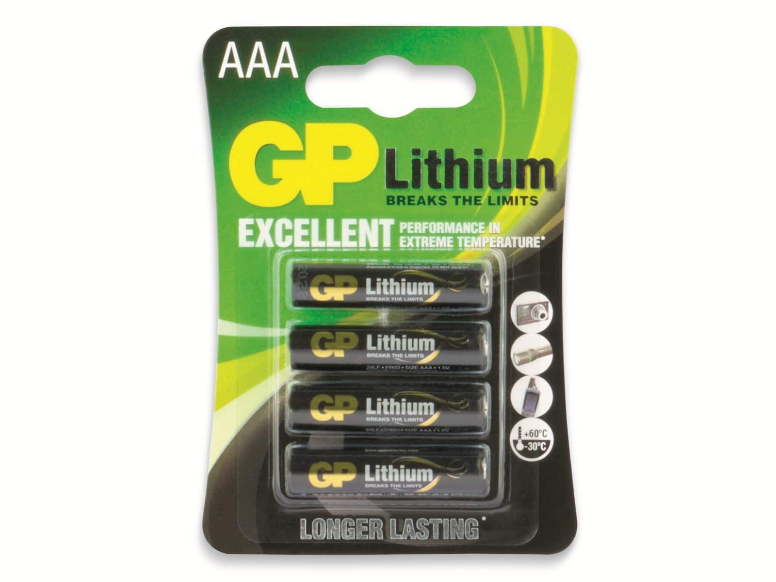 GP Micro-Batterie EXCELLENT Lithium, 4 Stück