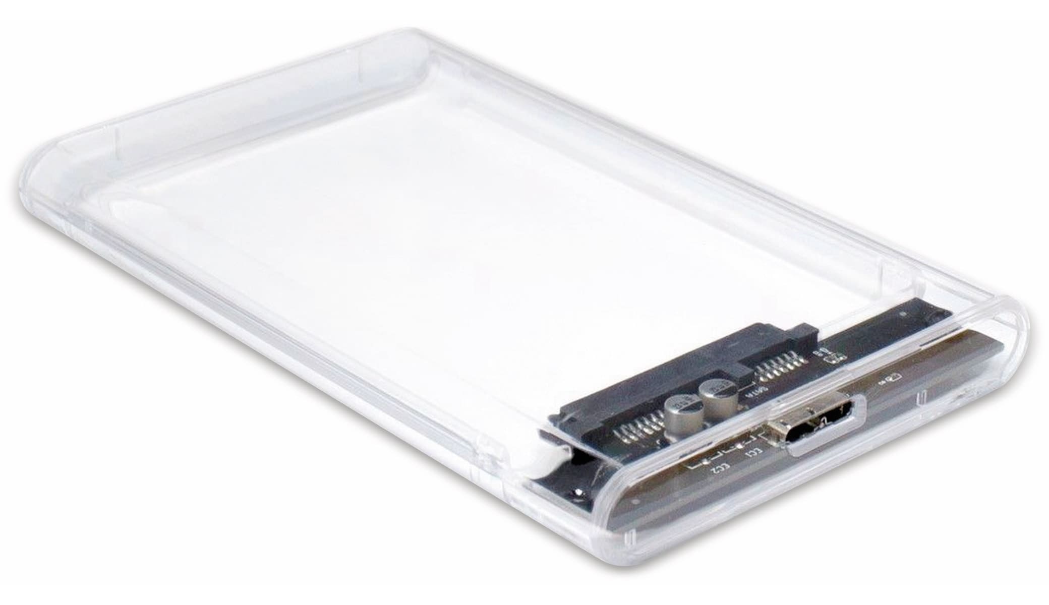 ARGUS HDD-Case INTER-TECH GD-25000, USB 3.0, 6,35 cm (2,5"), transparent