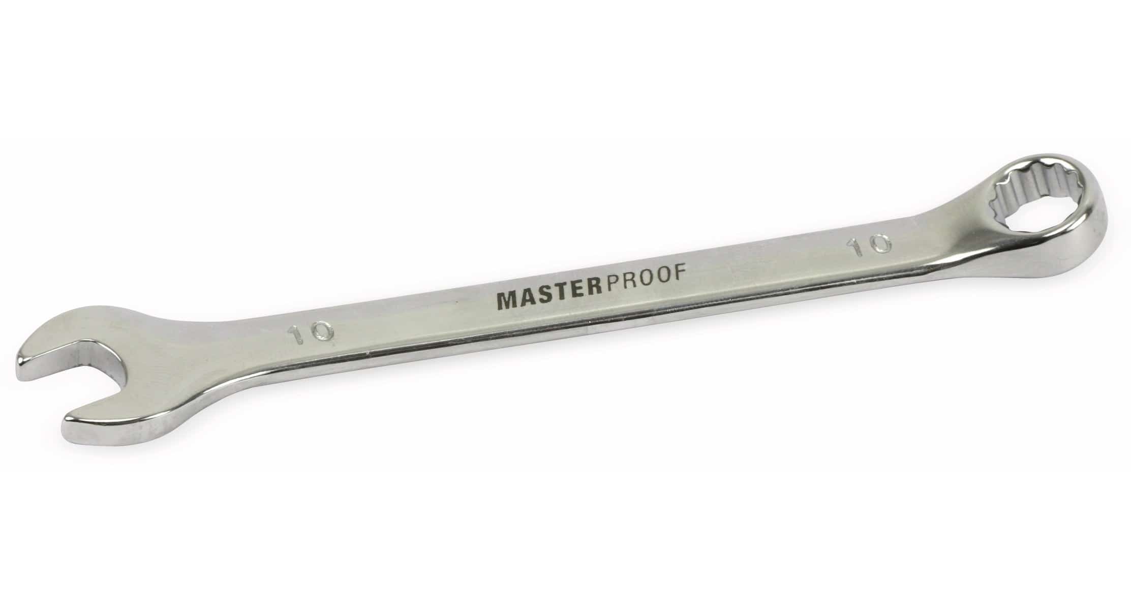 MASTERPROOF Gabel-Ringschlüssel, 10 mm