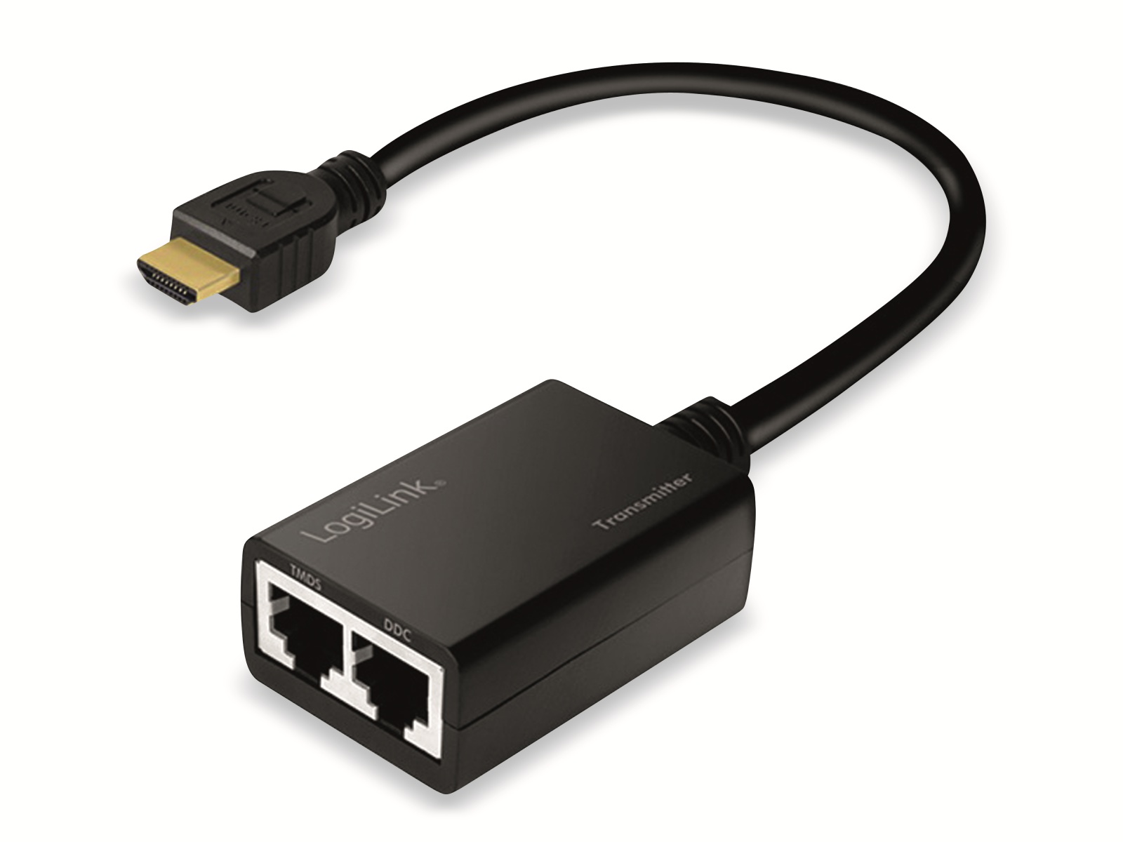 LOGILINK HDMI-Extender-Set HD0021, LAN, 30 m, 1080p/60, Pigtail, 30 cm