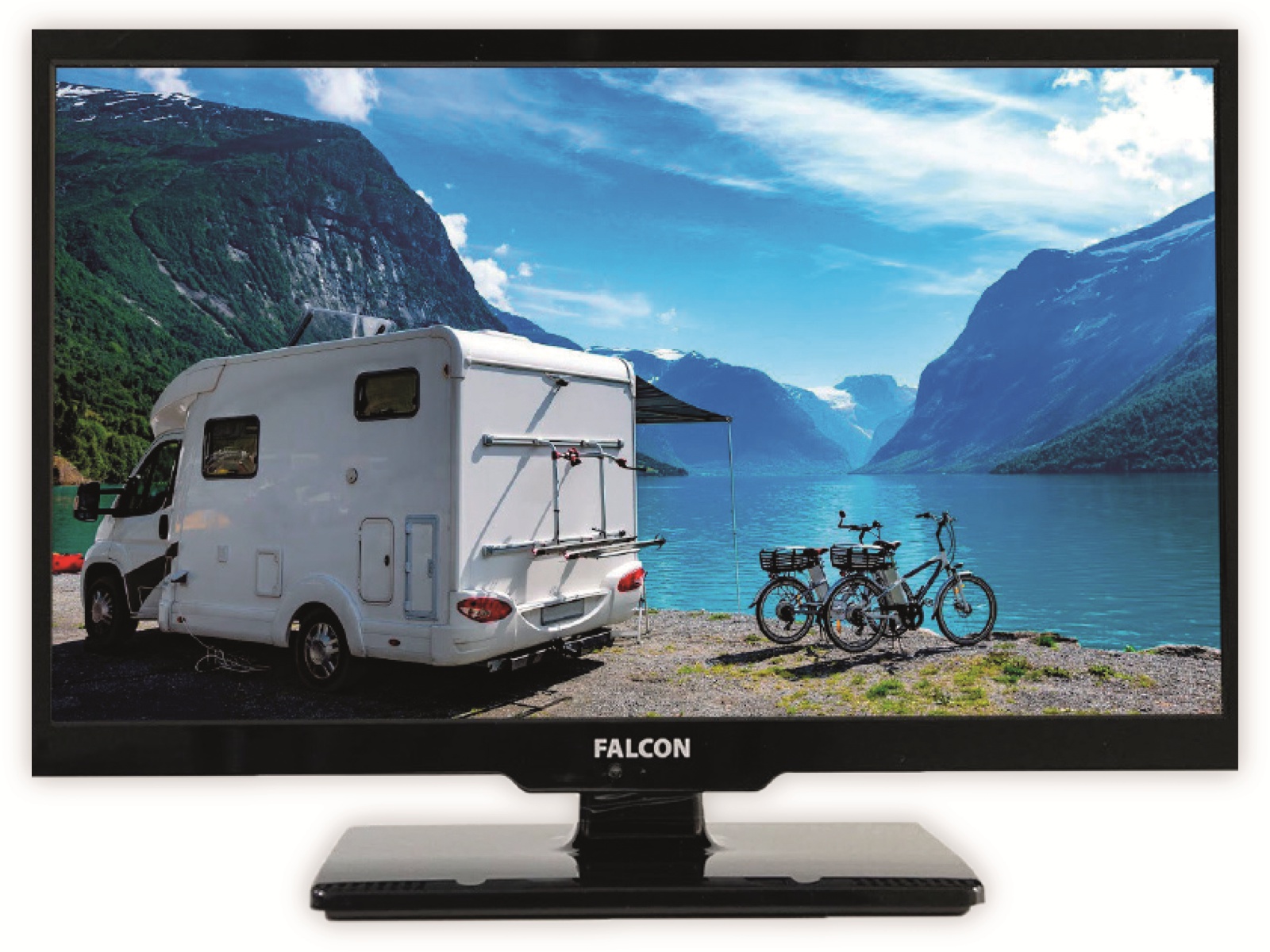 FALCON Easyfind TV Camping Set Traveller Kit 2, Tripod, inkl. LED-TV 48 cm (19")