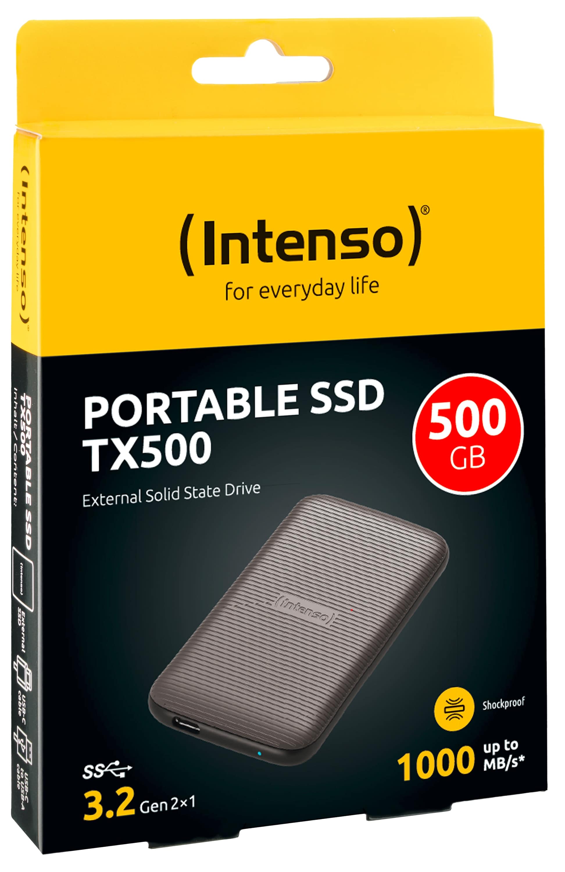 INTENSO USB 3.2-SSD TX500 500GB