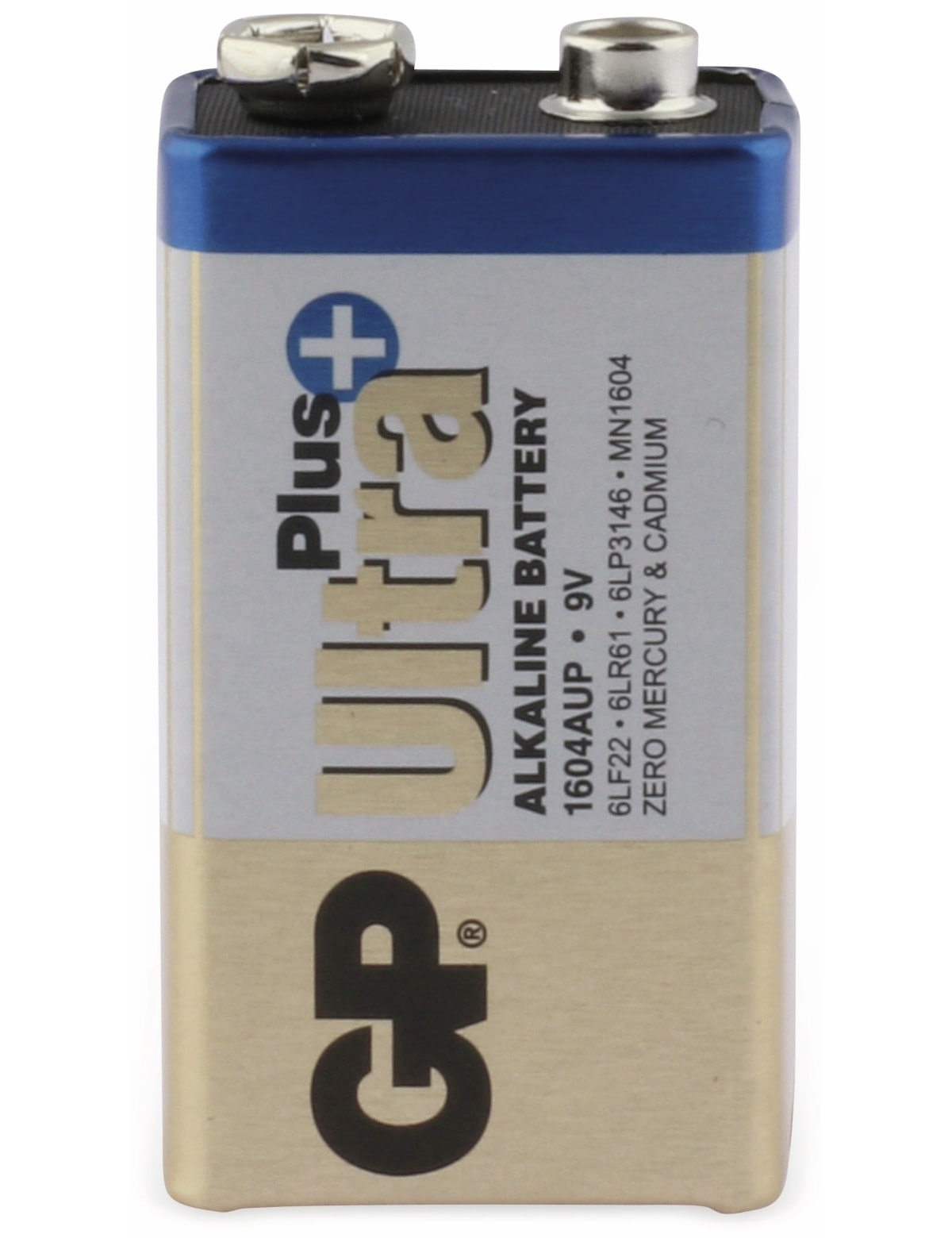 GP 9V-Blockbatterie ULTRA PLUS ALKALINE, 1 Stück