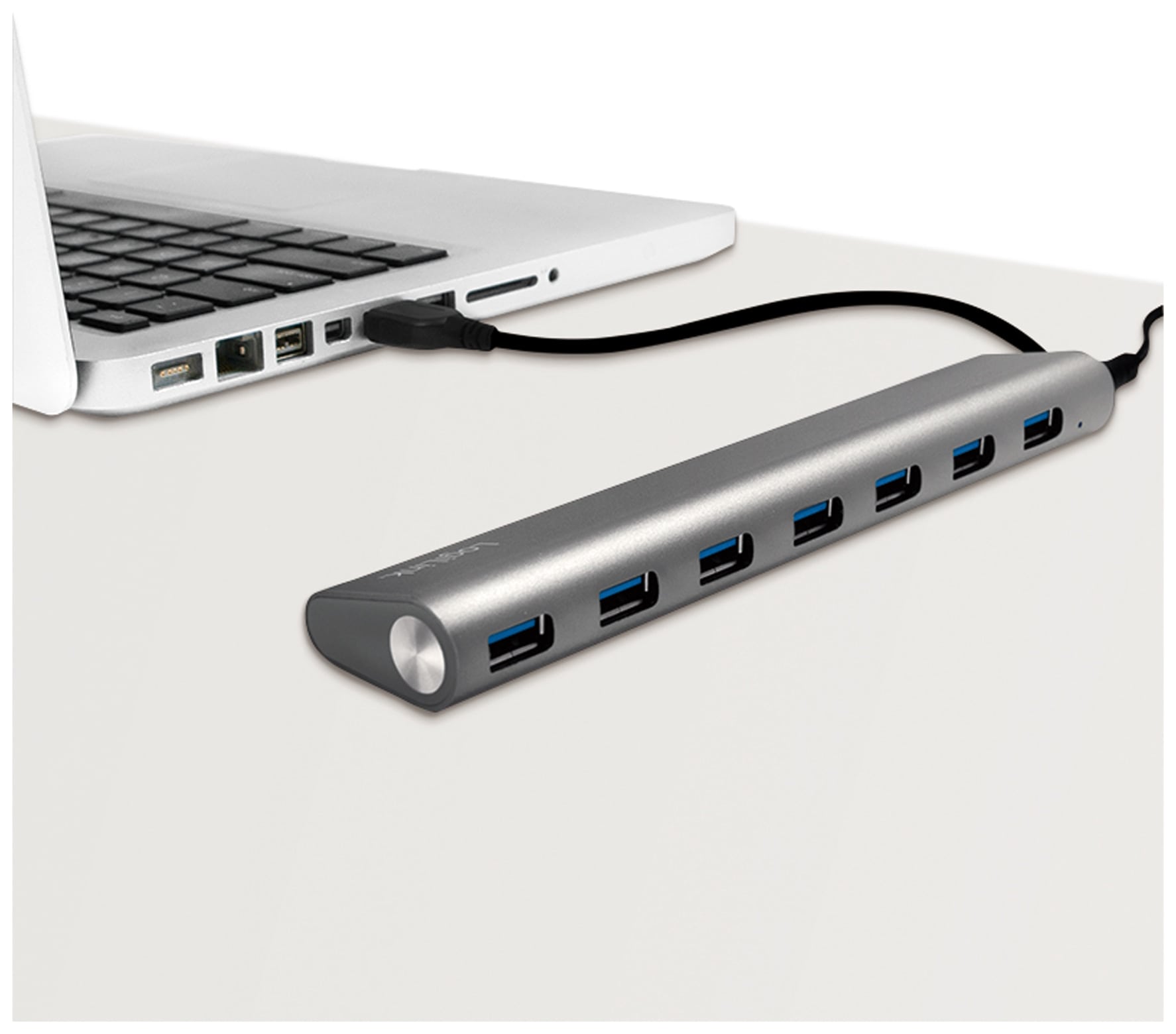 LOGILINK USB3.0-Hub UA0308, 7x USB-A, Aluminium