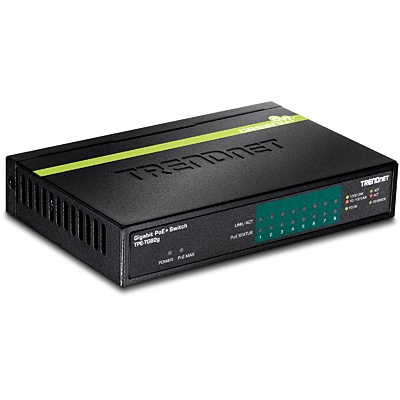 TRENDNET Switch 8 Port Gbit PoE+ 61W Metall