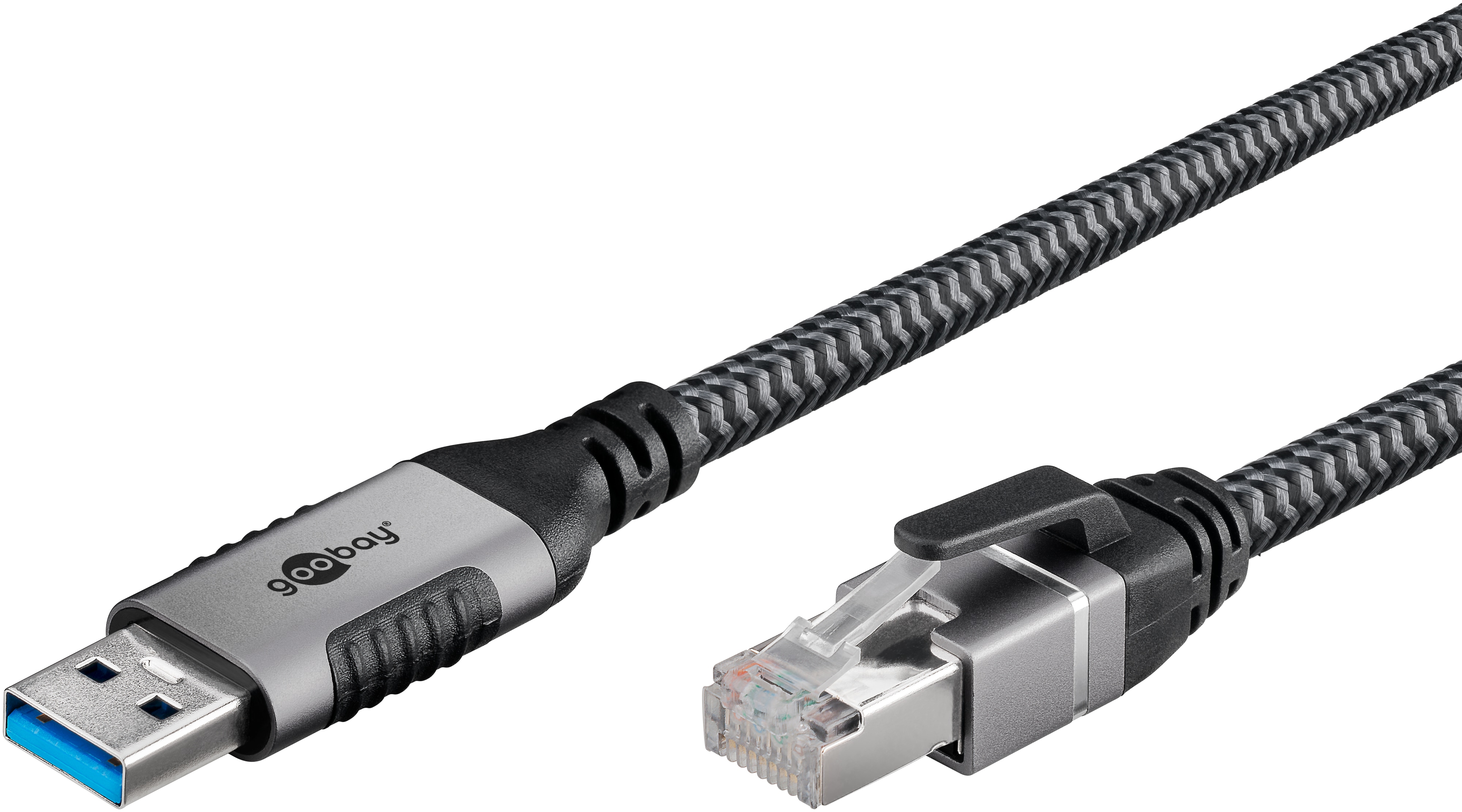 GOOBAY Ethernet-Kabel CAT6 USB-A 3.0 auf RJ45 10m