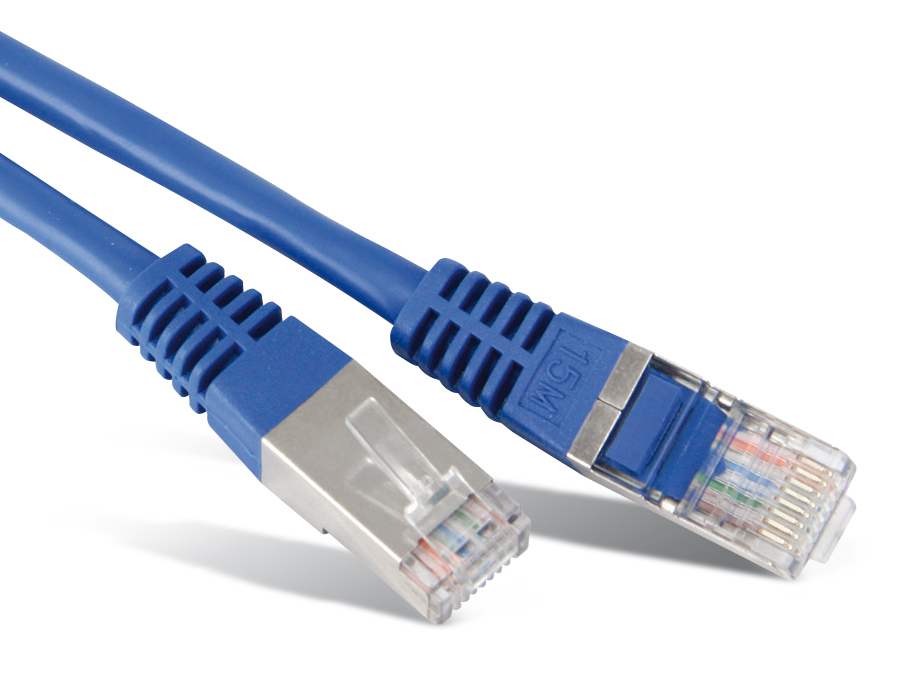 S-IMPULS Netzwerkpatchkabel CAT.6 , RJ45, 1:1, 2 m, blau