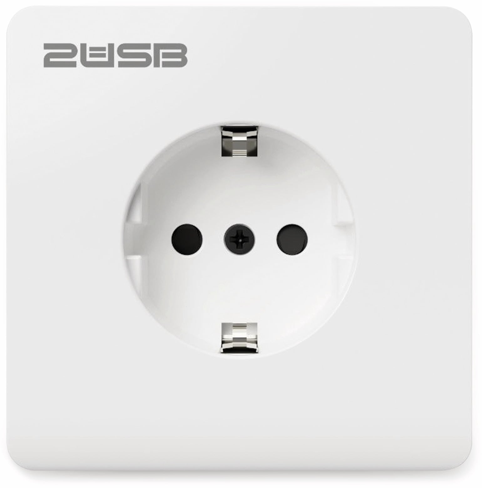 2USB Schutzkontakt-Steckdose easyCharge 8080, AP, 2x USB, 2,4A, Handyhalter