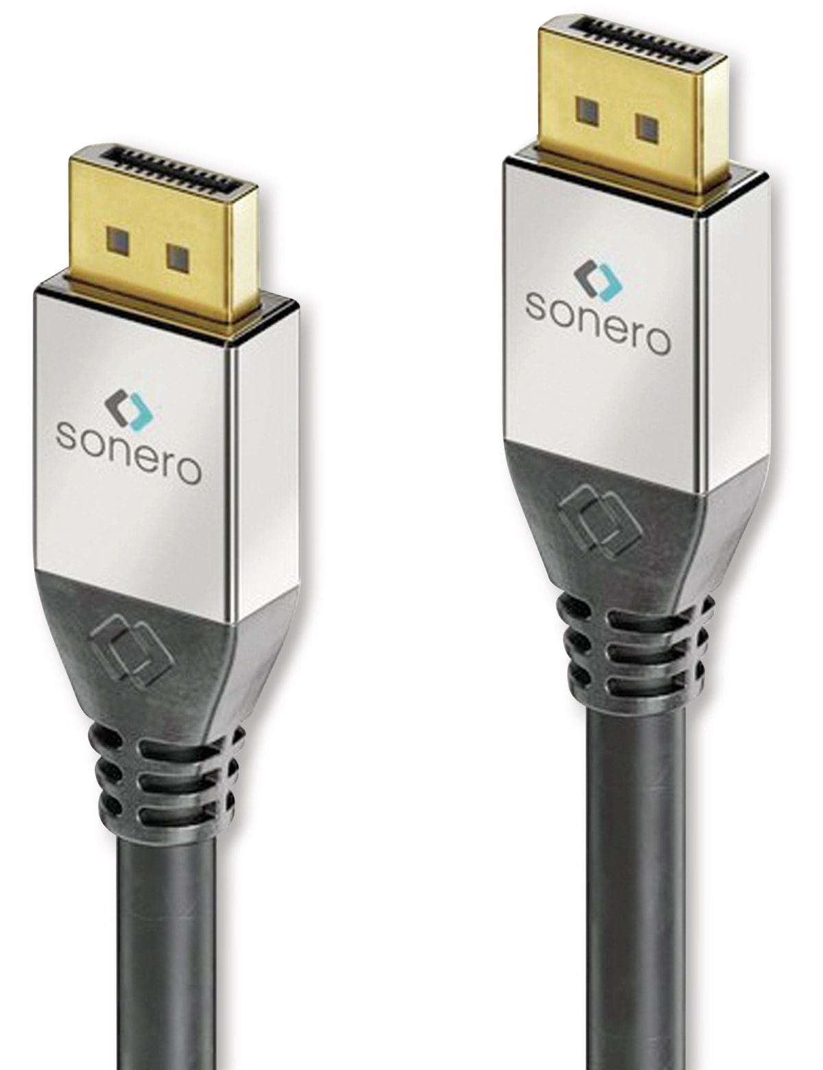 SONERO DisplayPort-Kabel Premium, 1,5 m, Stecker/Stecker, 4K, schwarz