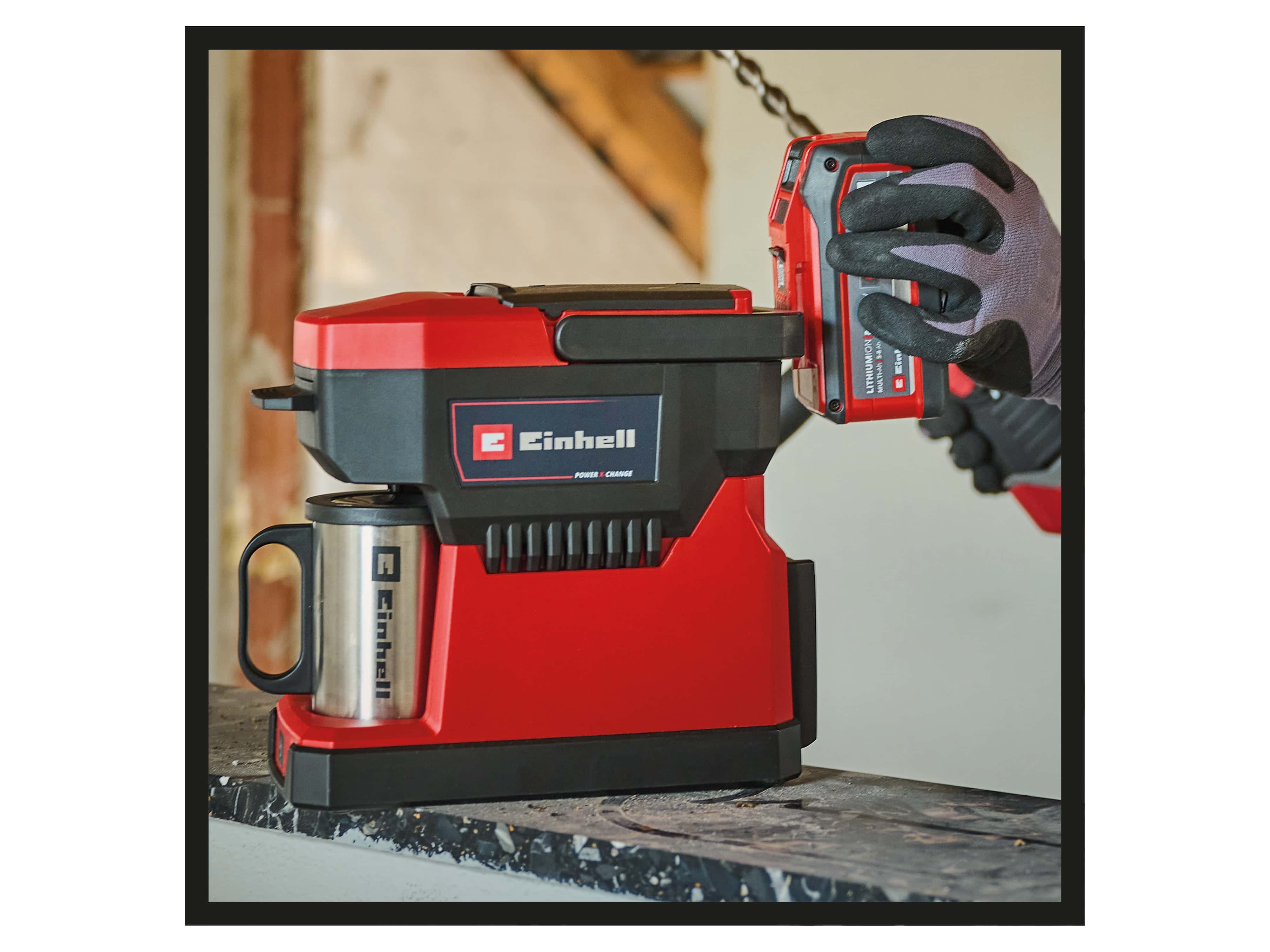 EINHELL Akku-Kaffeemaschine TE-CF 18 Li-Solo