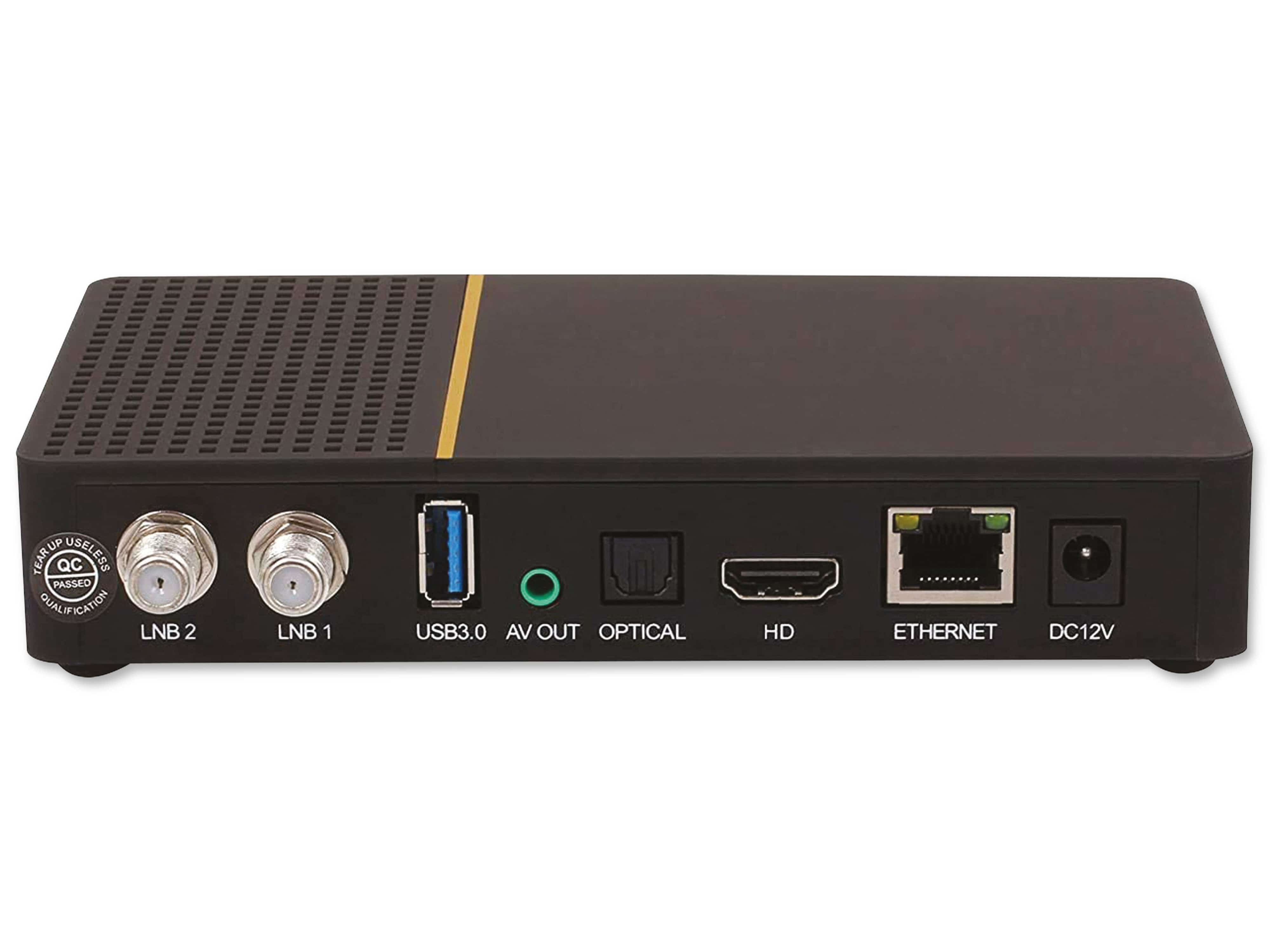 EASYFIND SAT-Receiver AX Multibox Twin 4K UHD E2 Linux Twin mit PVR