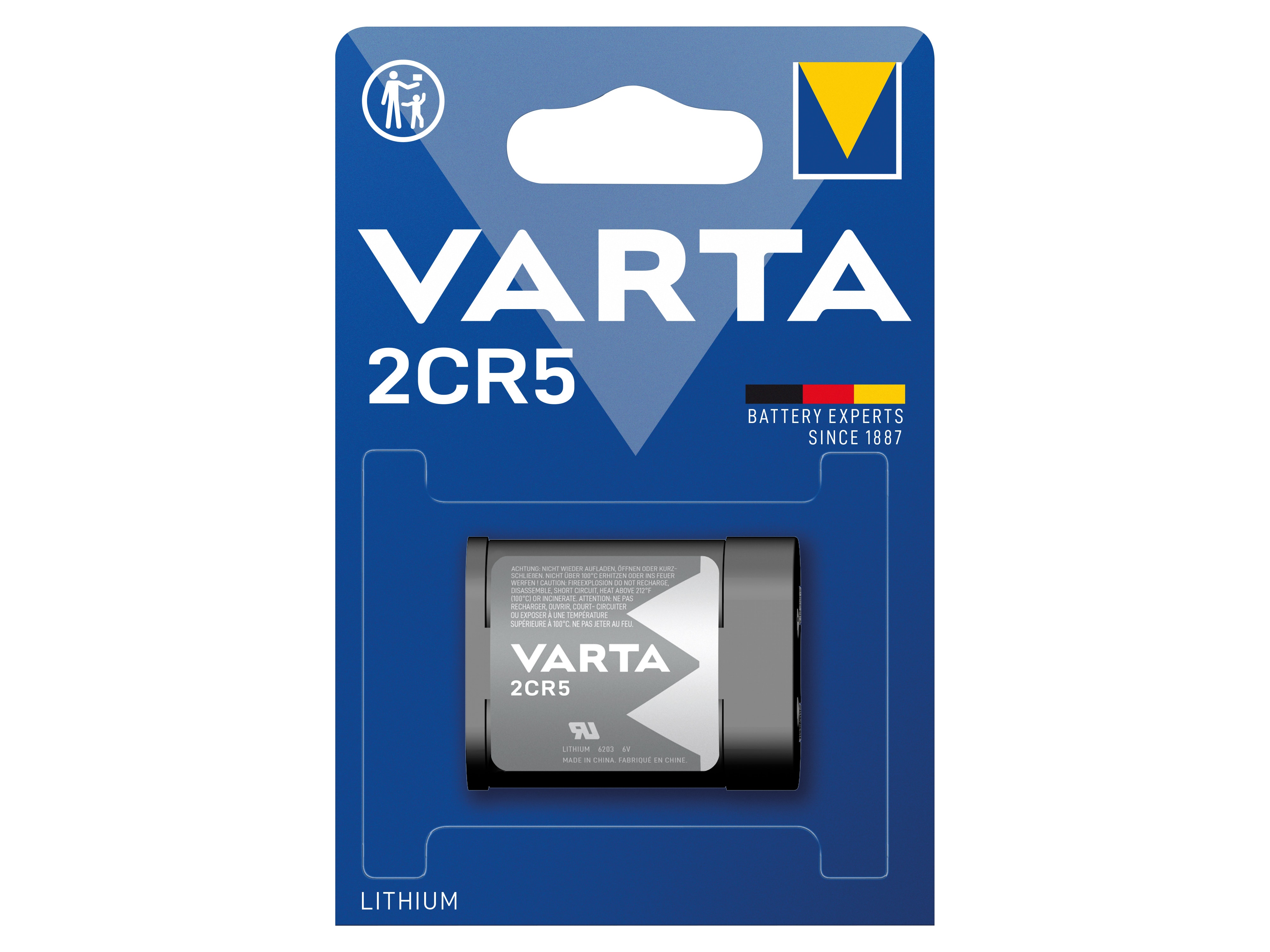 VARTA Lithium-Batterie, 2CR5, 6V, Photo