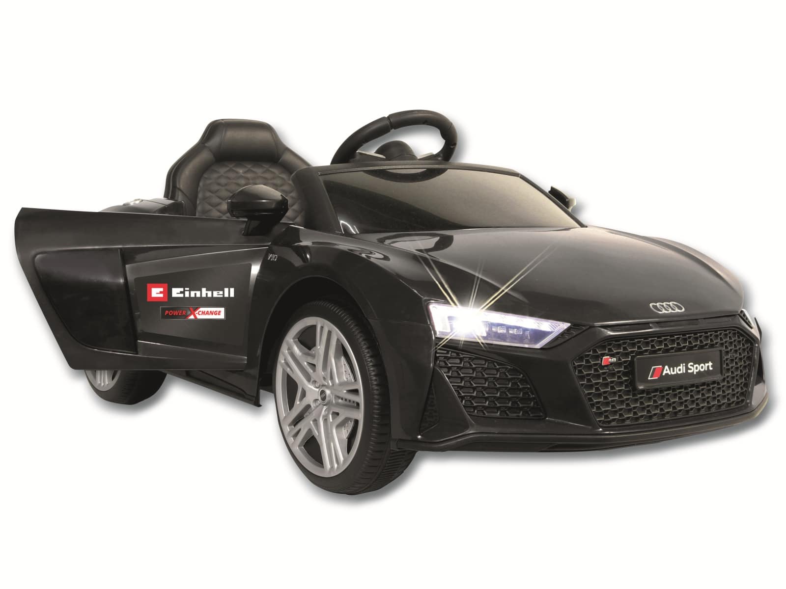 JAMARA Kinder-Elektrofahrzeug Ride-onAudi R8 Spyder schwarz, 18V Einhell Akku