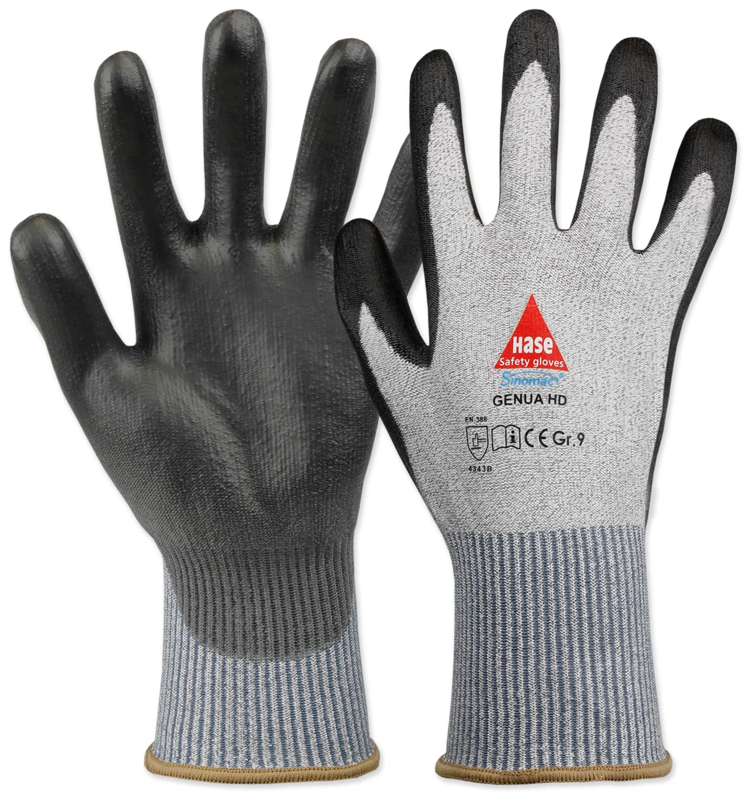 HASE SAFETY GLOVES Schnittschutz-Arbeitshandschuhe Genua HD, Größe 10