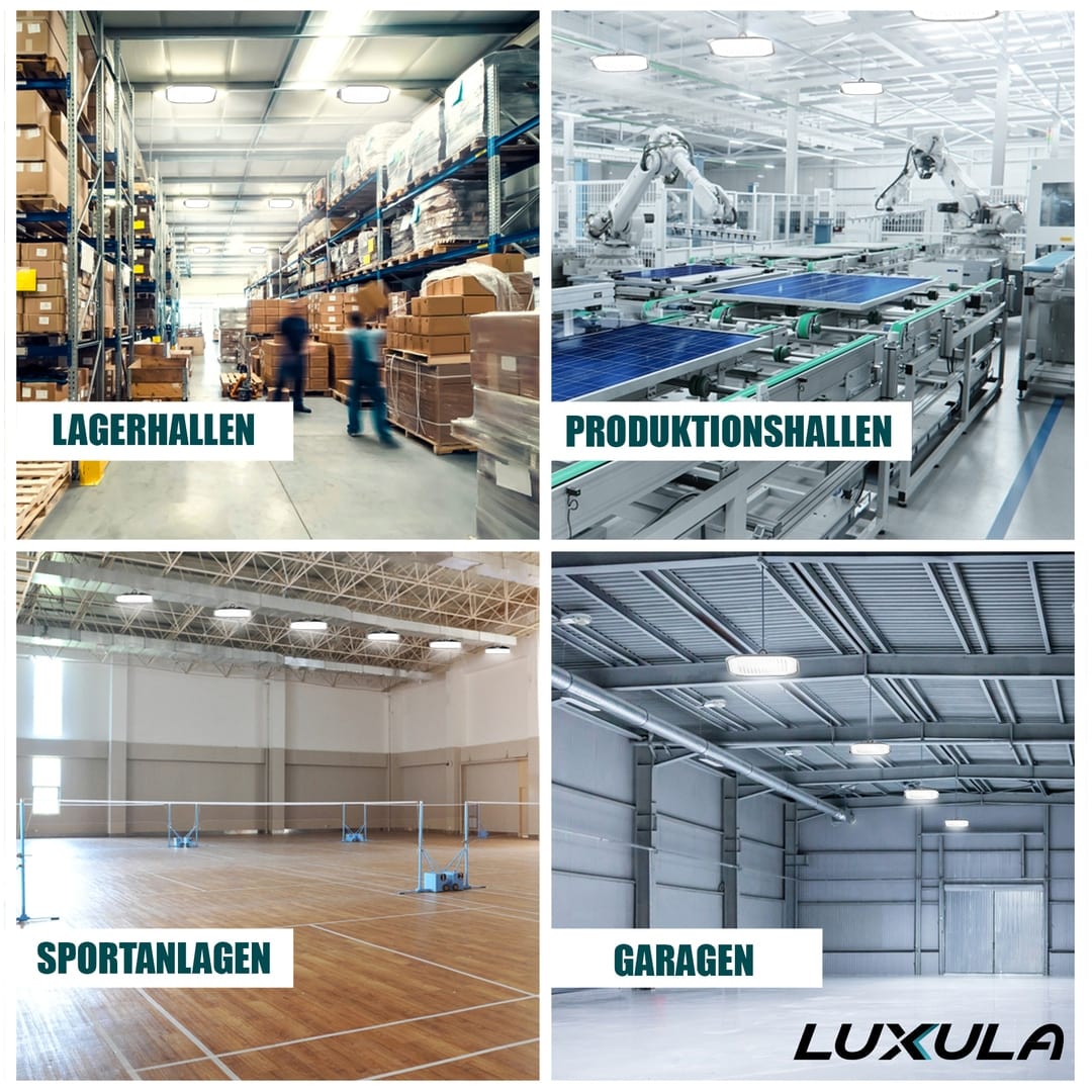 LUXULA LED-HighBay-Leuchte, EEK: E, 150 W, 18000 lm, 5000 K, schwarz