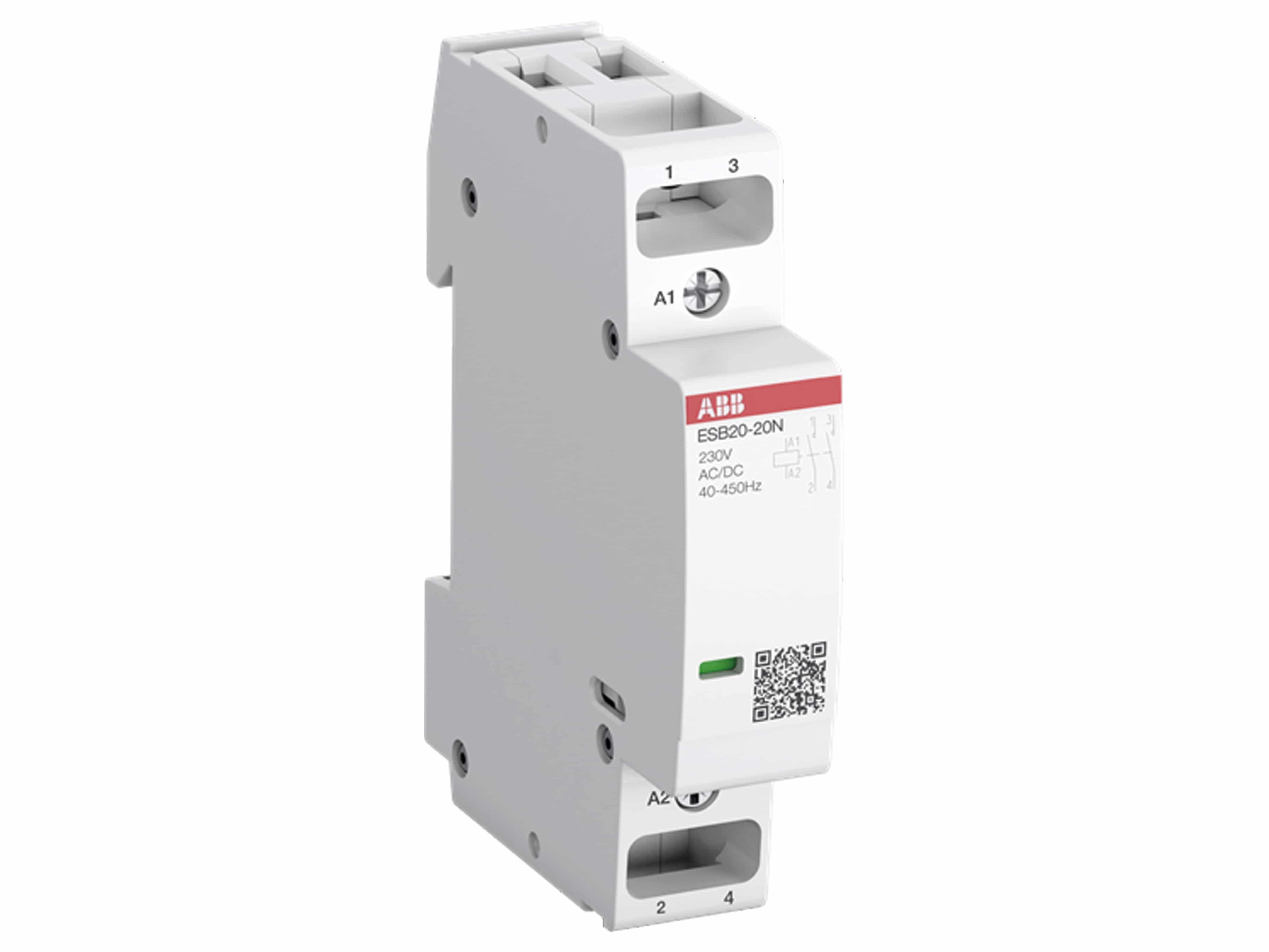 ABB Installationsschütz ESB20-20N-06, 20 A, 2S/0Ö, 230 V