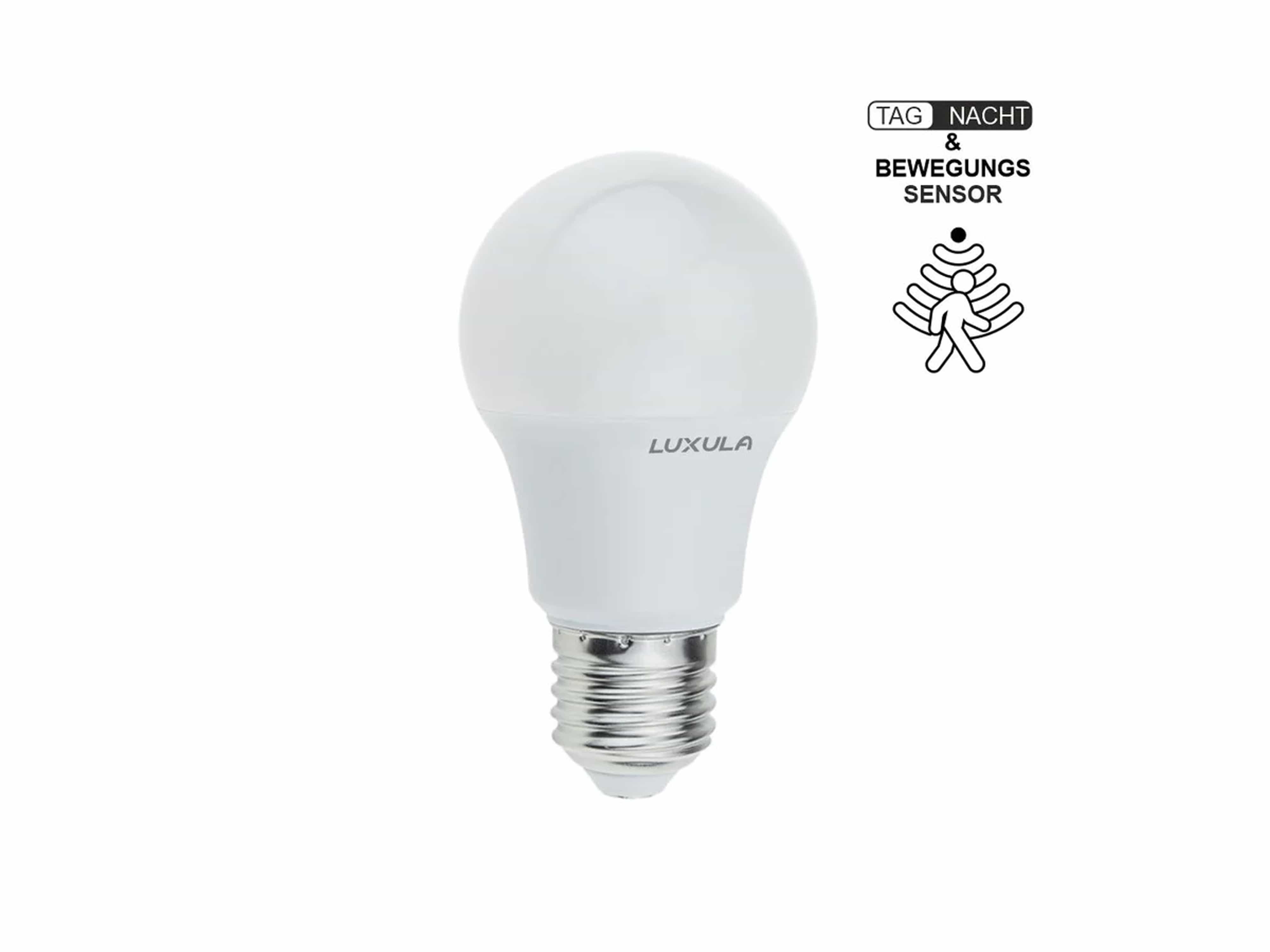 LUXULA LED-Lampe, Tropfenform, Sensor, E27, EEK: F, 9W, 911lm, 2700K