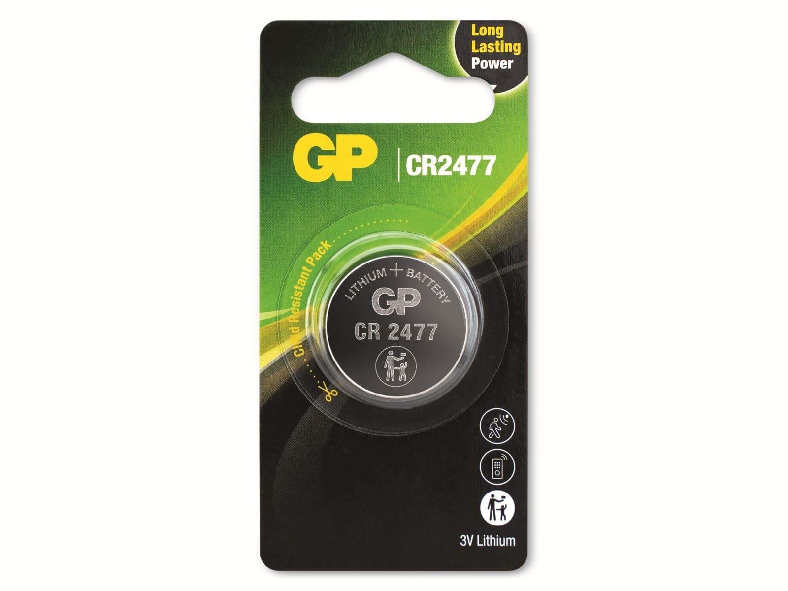 GP Lithium-Knopfzelle CR2477, 3V